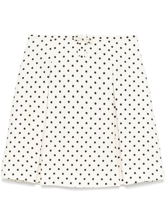 polka dot-print mini skirt