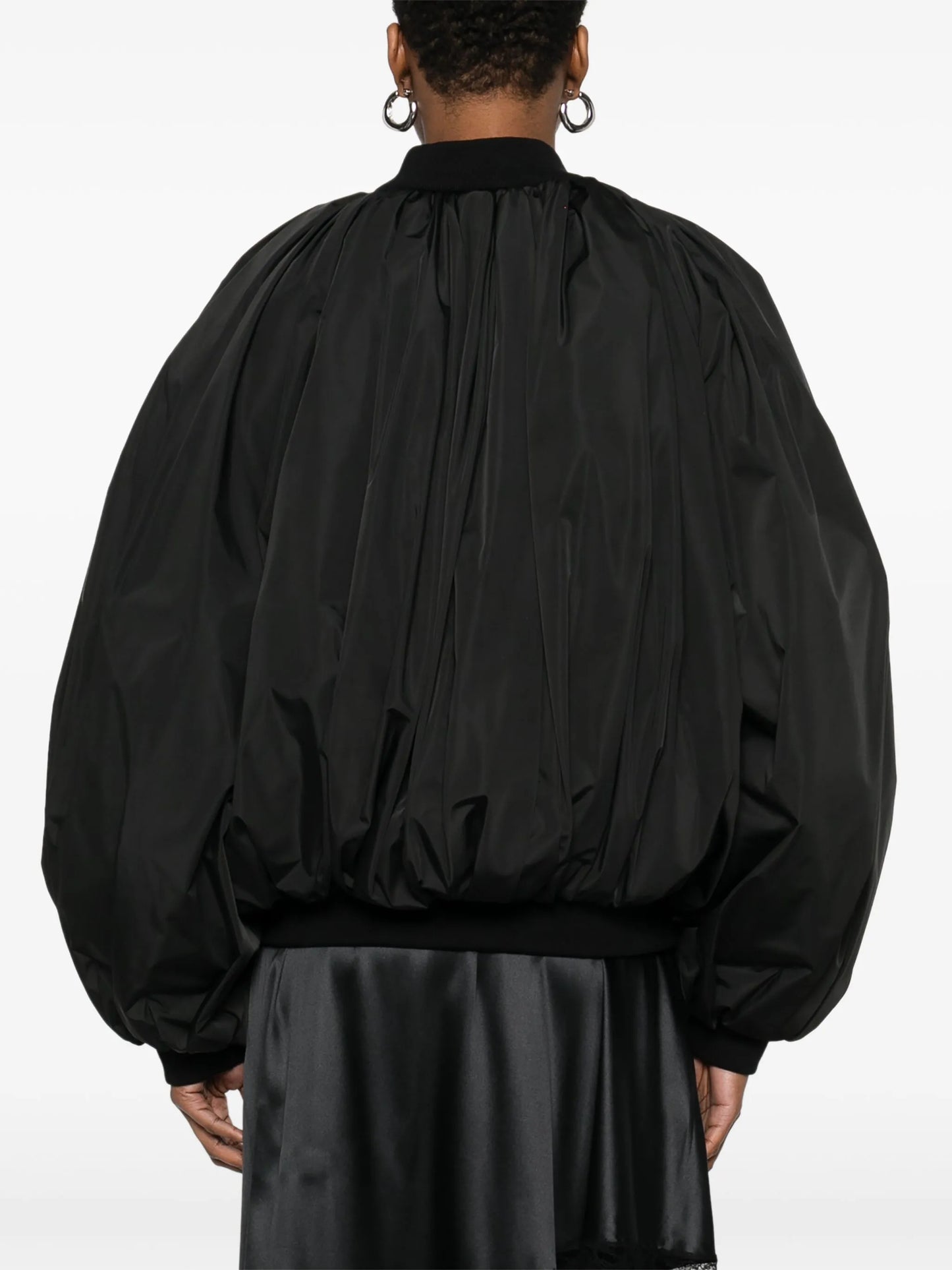 draped bomber jacket