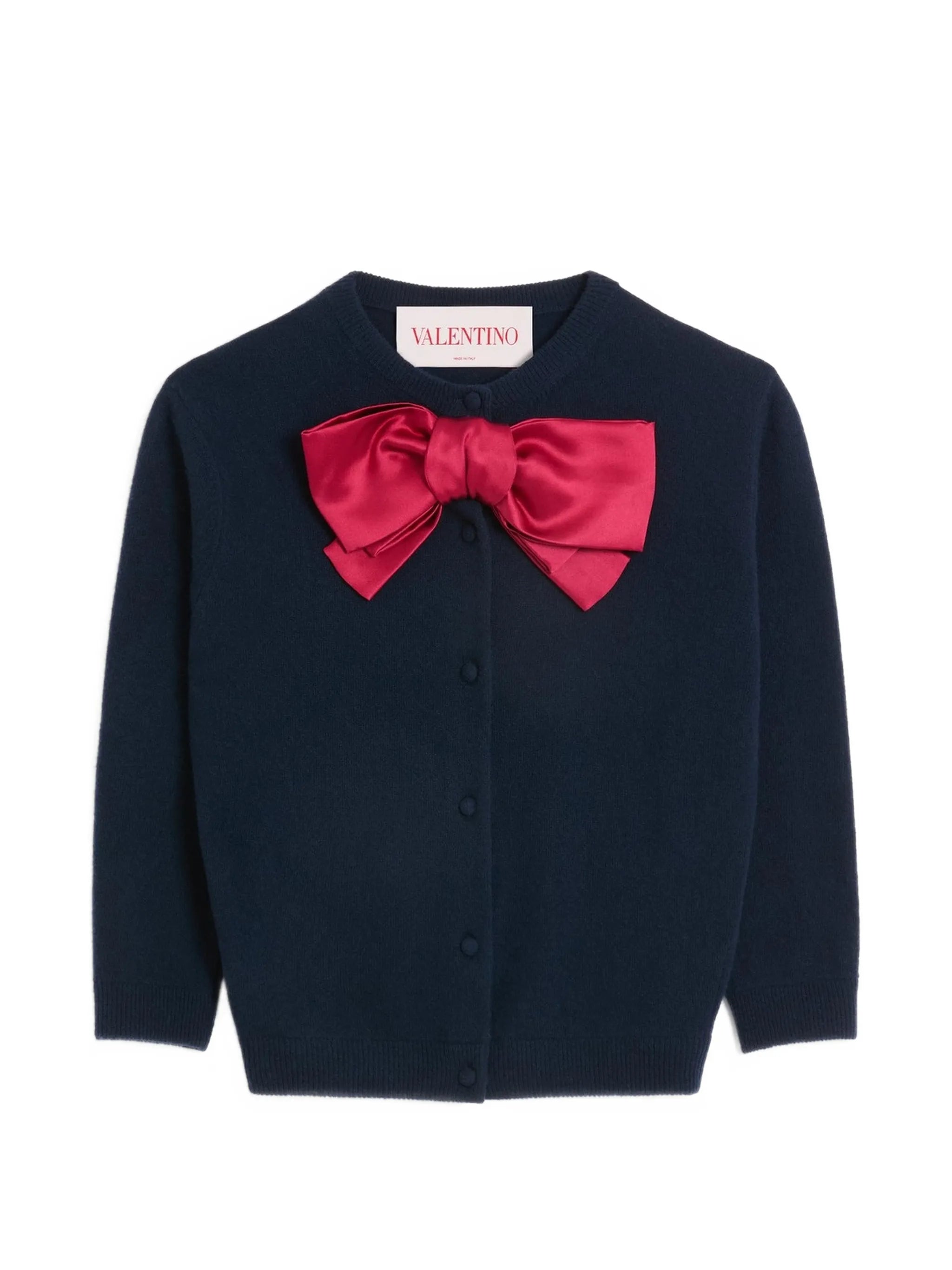 bow-detailed jacket