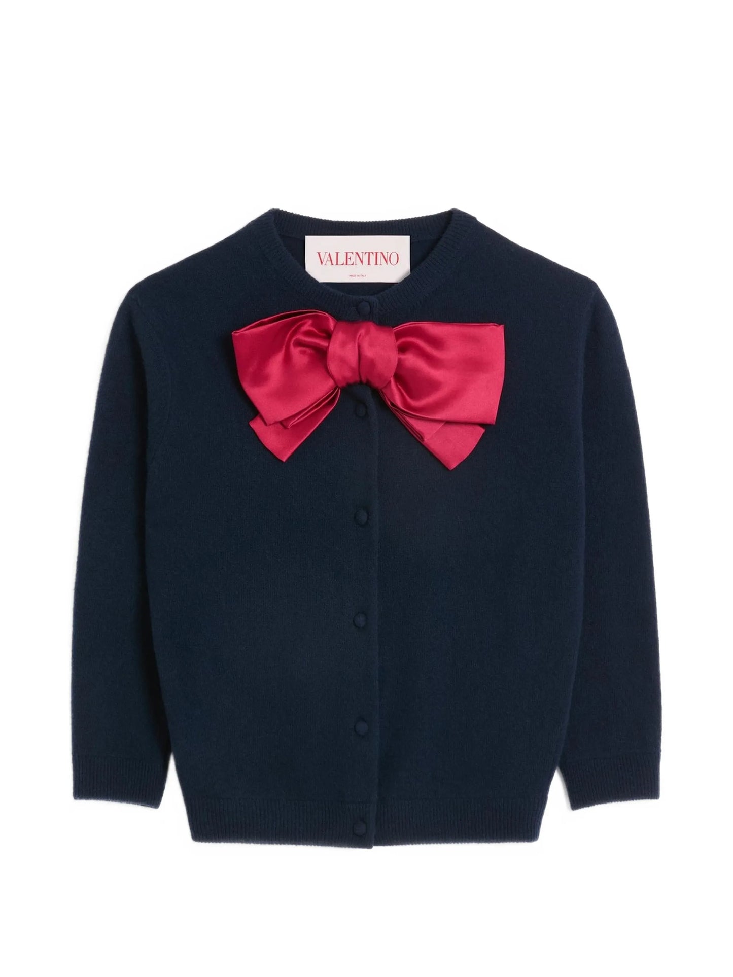 bow-detailed jacket