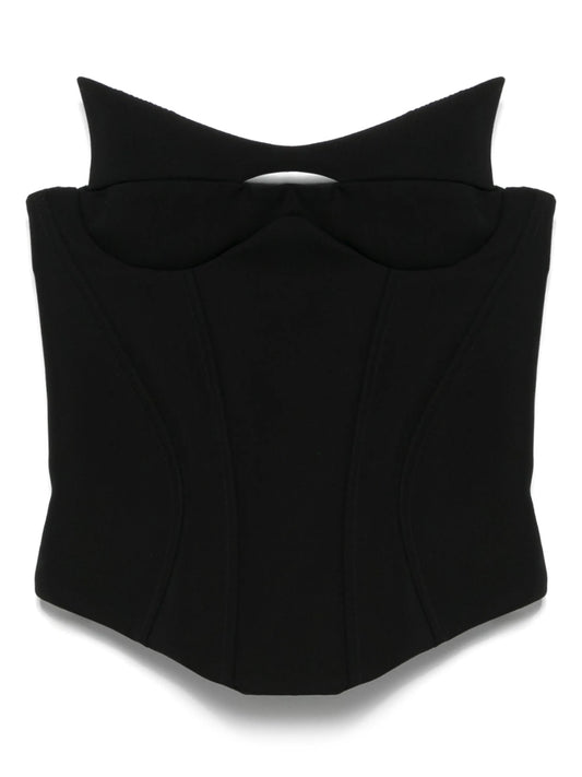 sleeveless corset top