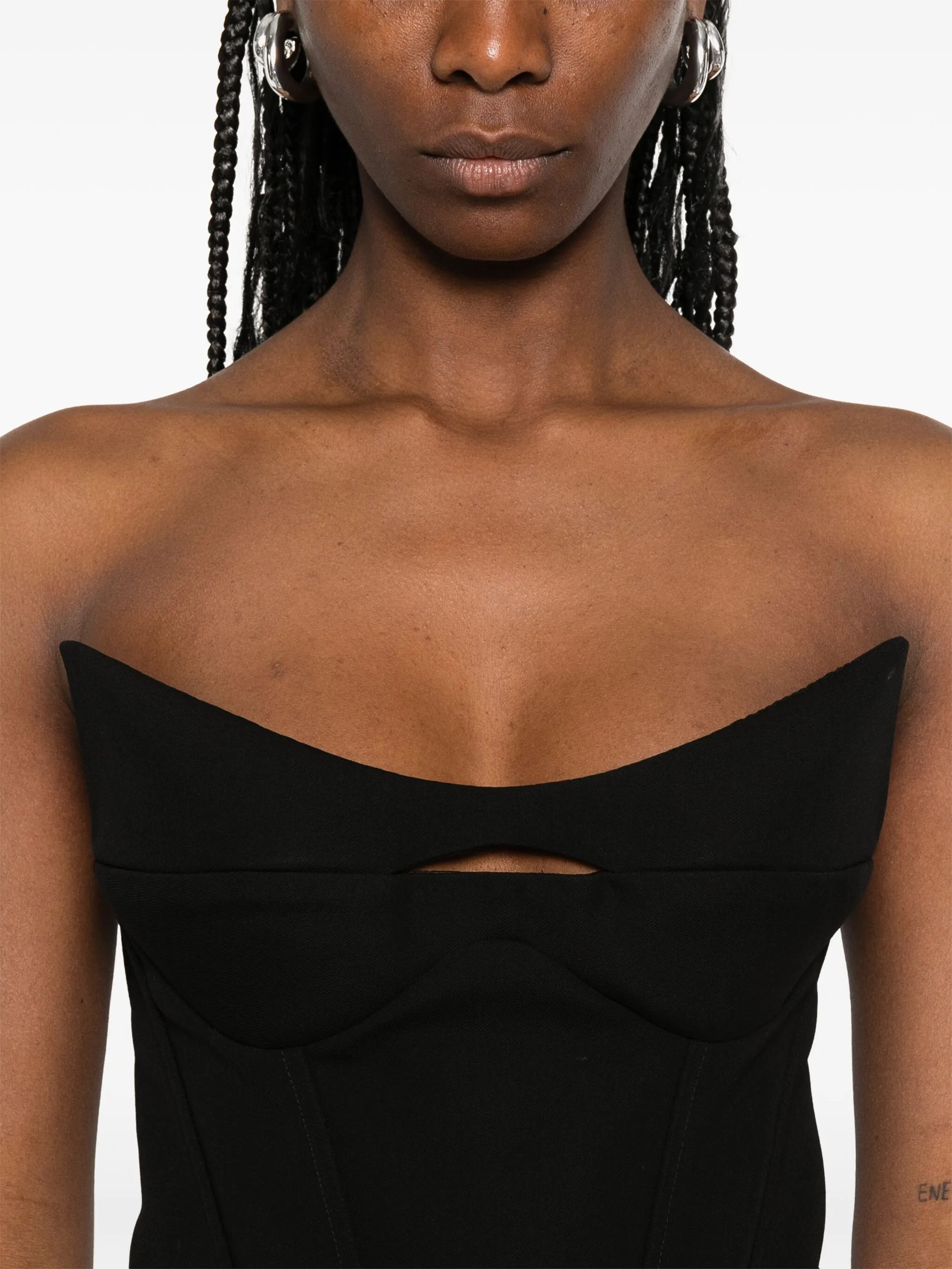 sleeveless corset top