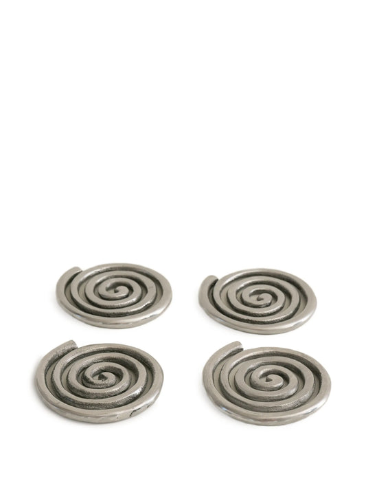 Spiral coasters (set of four)