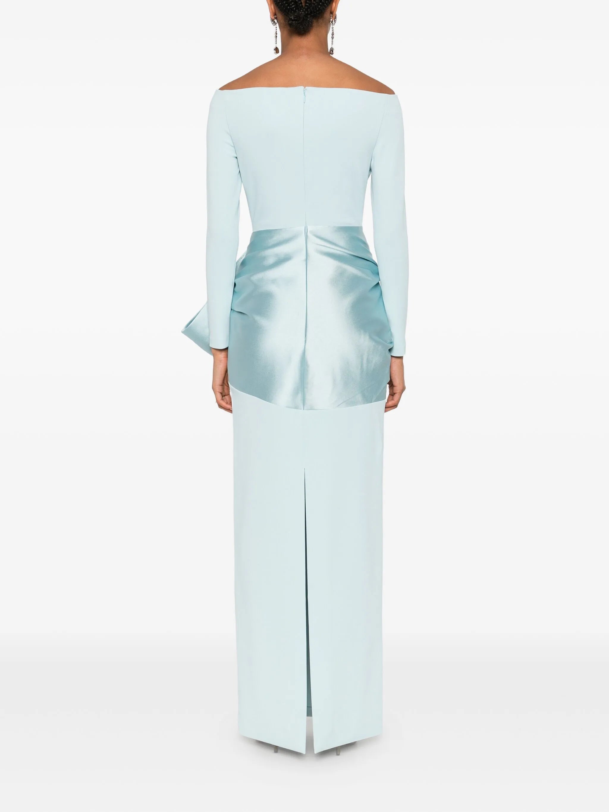 Kori bow-detail maxi dress