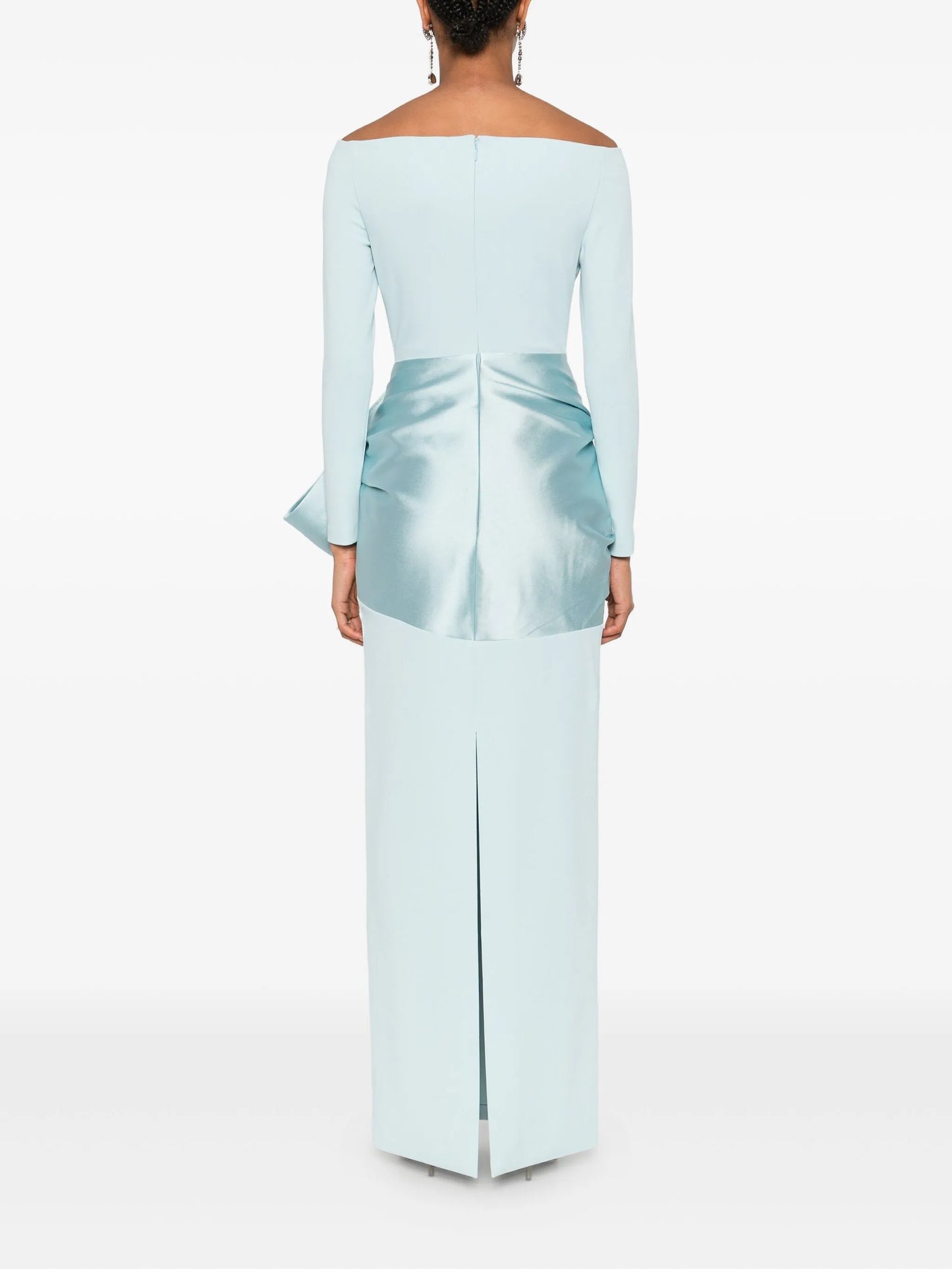 Kori bow-detail maxi dress