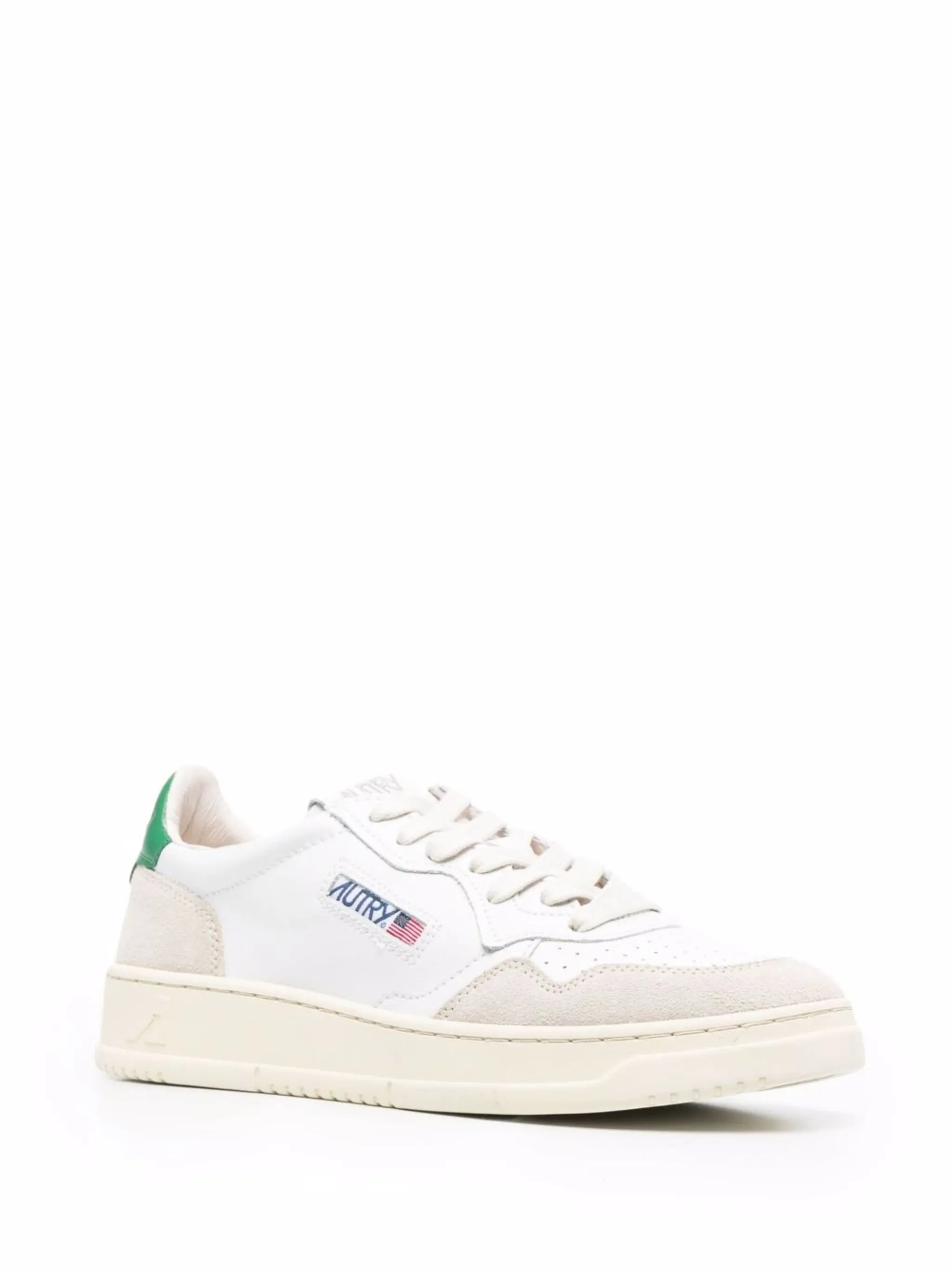 Medalist low sneakers in leather and suede