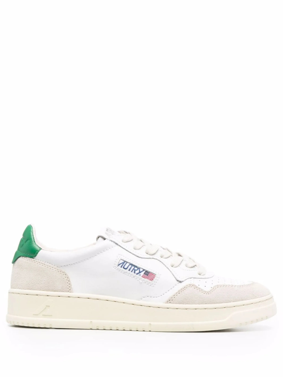 Medalist low sneakers in leather and suede