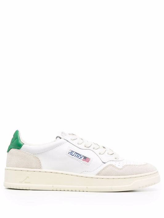 Medalist low sneakers in leather and suede