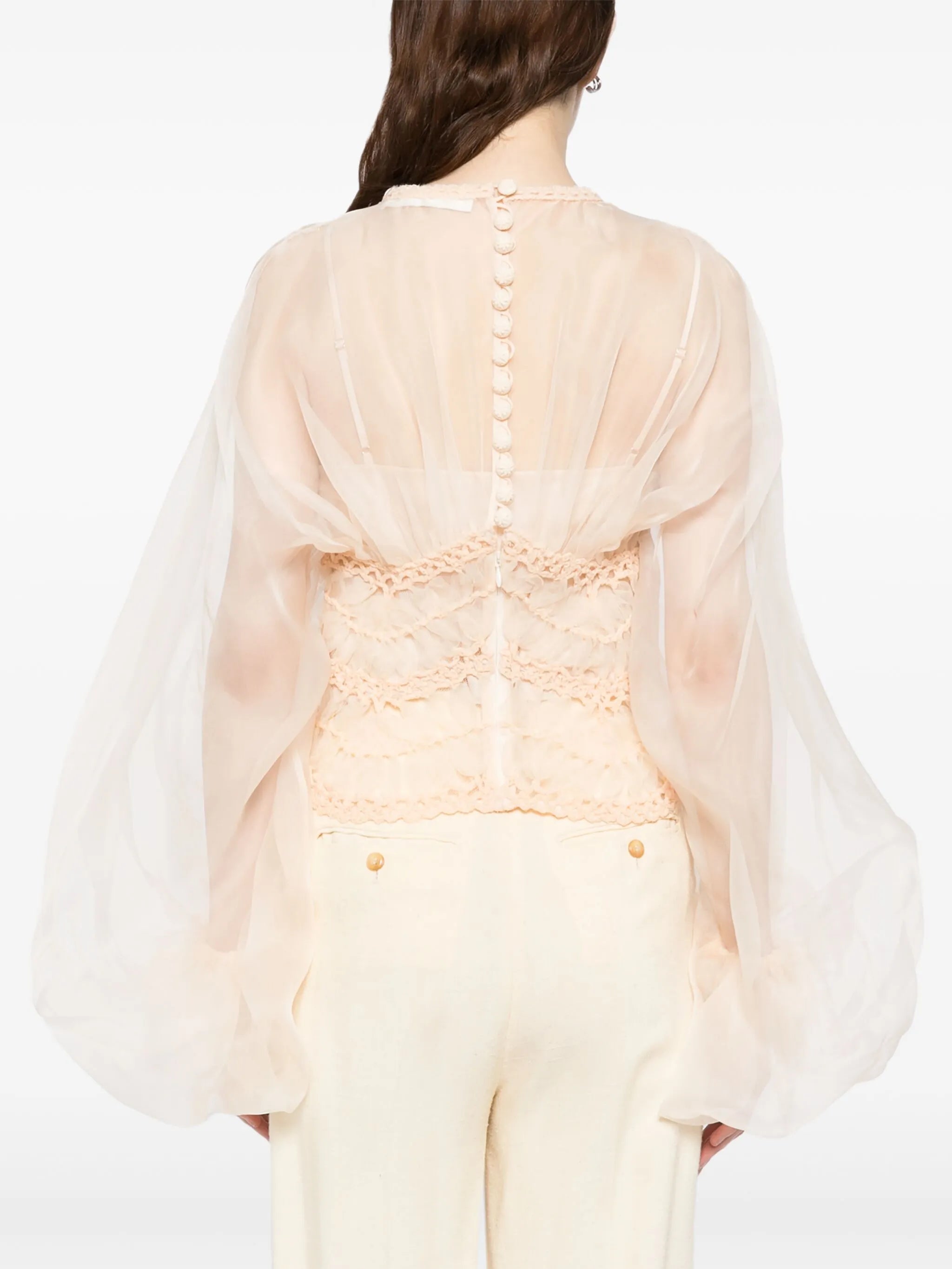 Illuminate macrame blouse