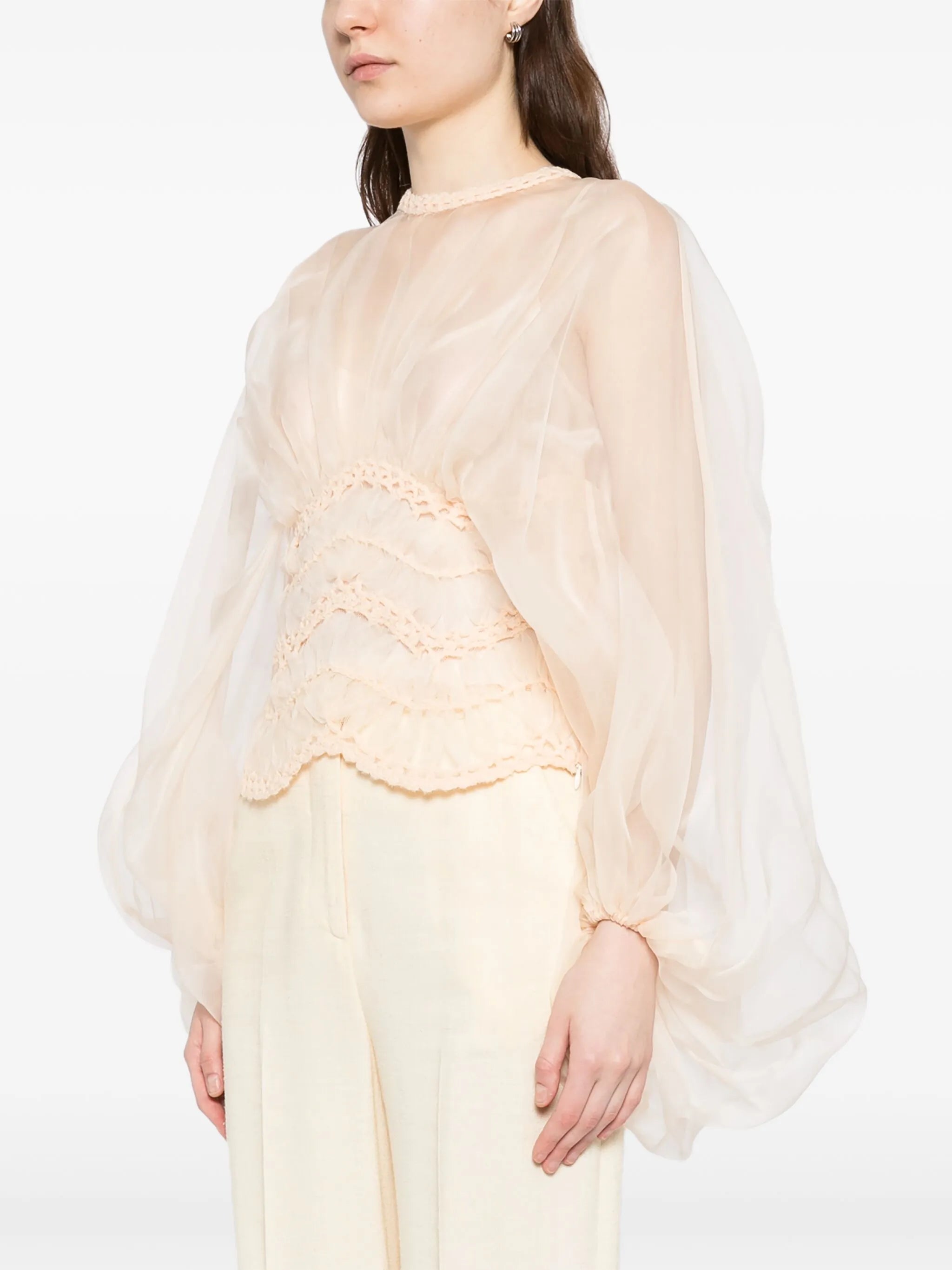 Illuminate macrame blouse