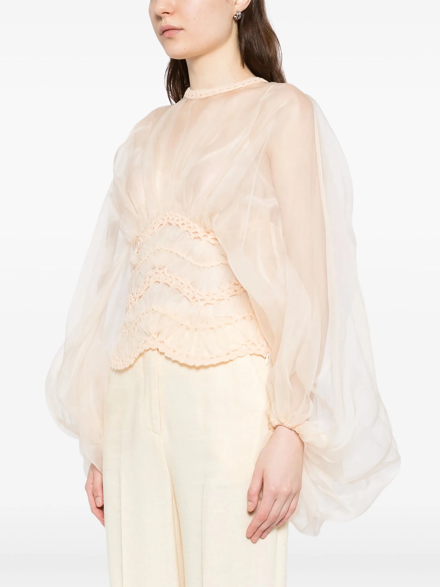 Illuminate macrame blouse