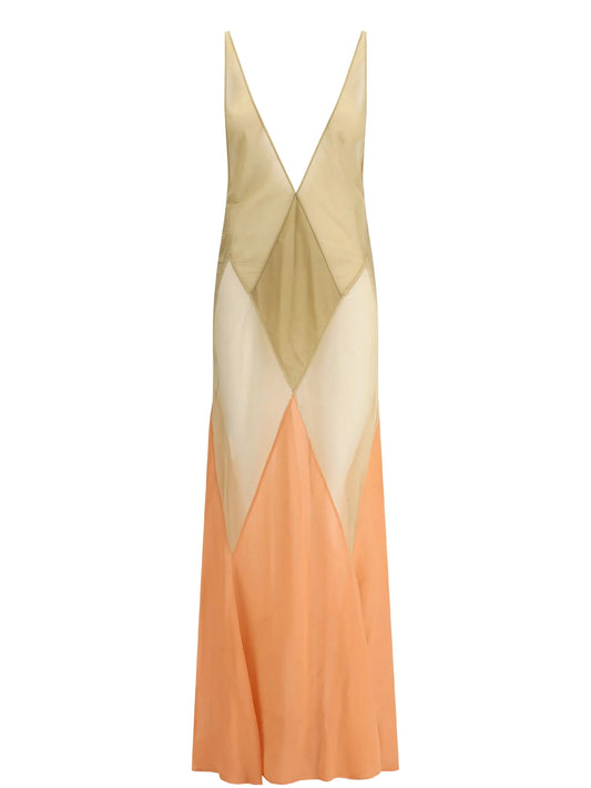 V-neck maxi dress