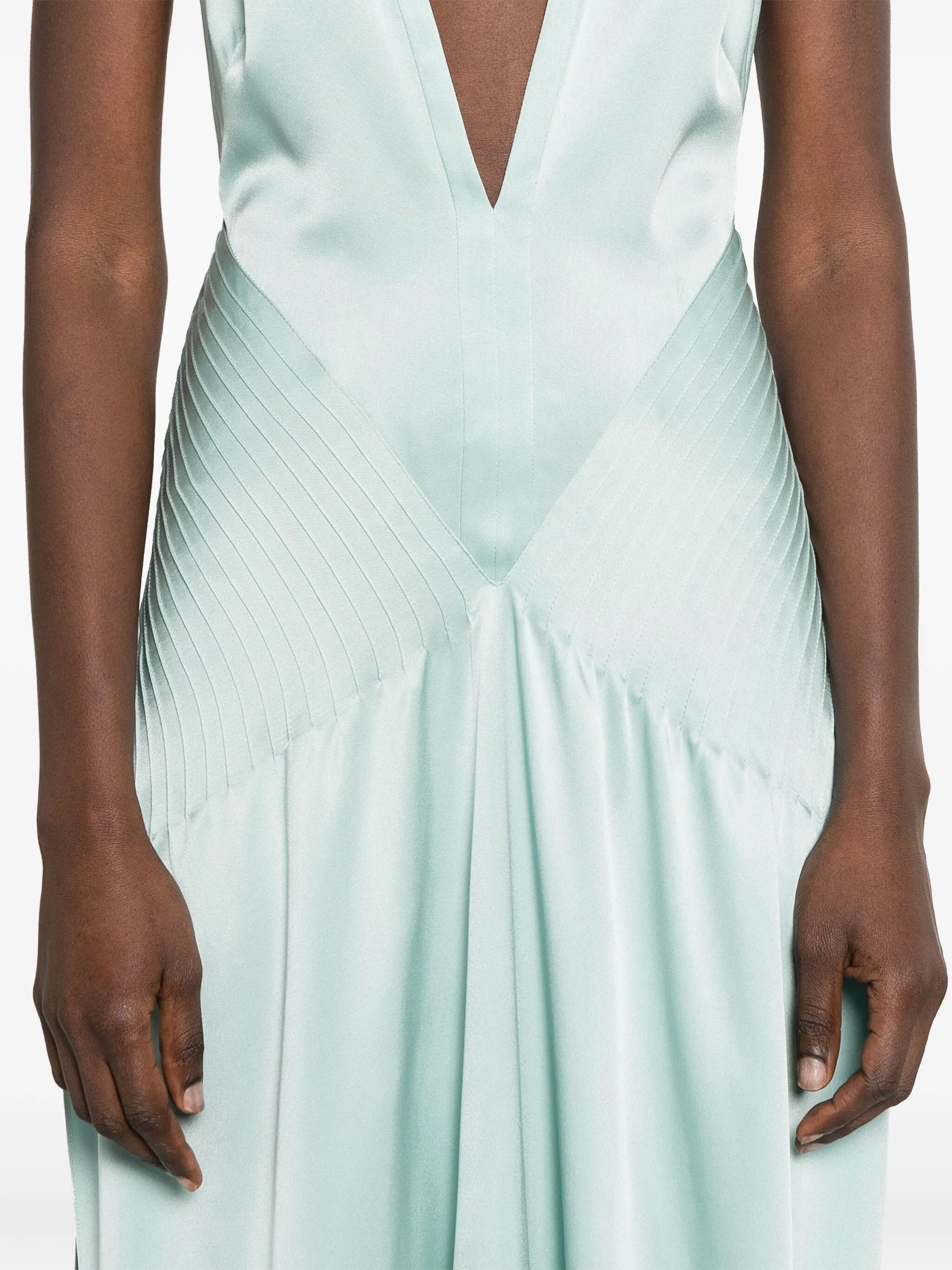 satin maxi dress