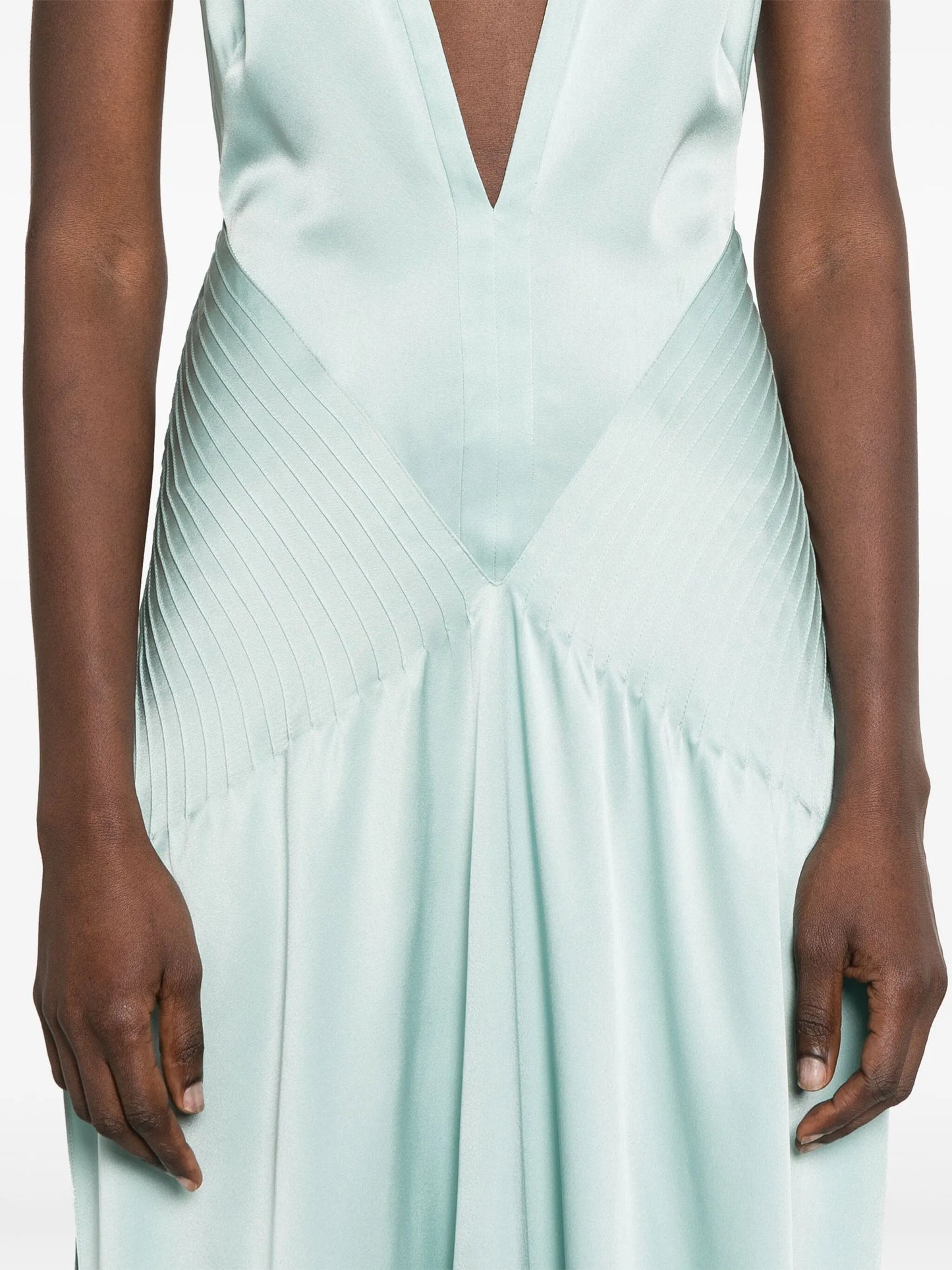 satin maxi dress