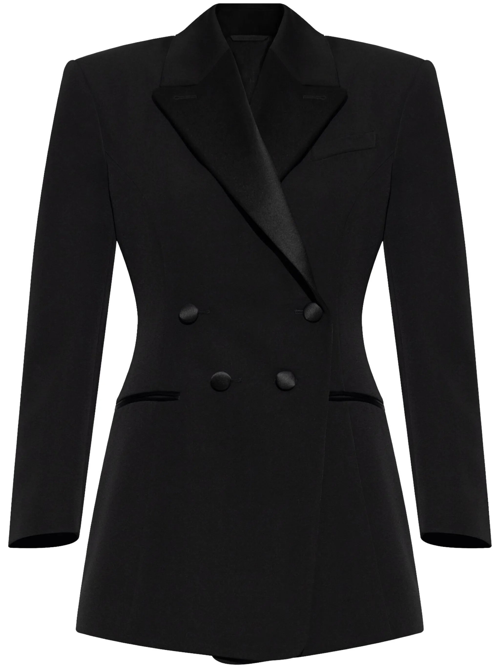 double-breasted tailored blazer