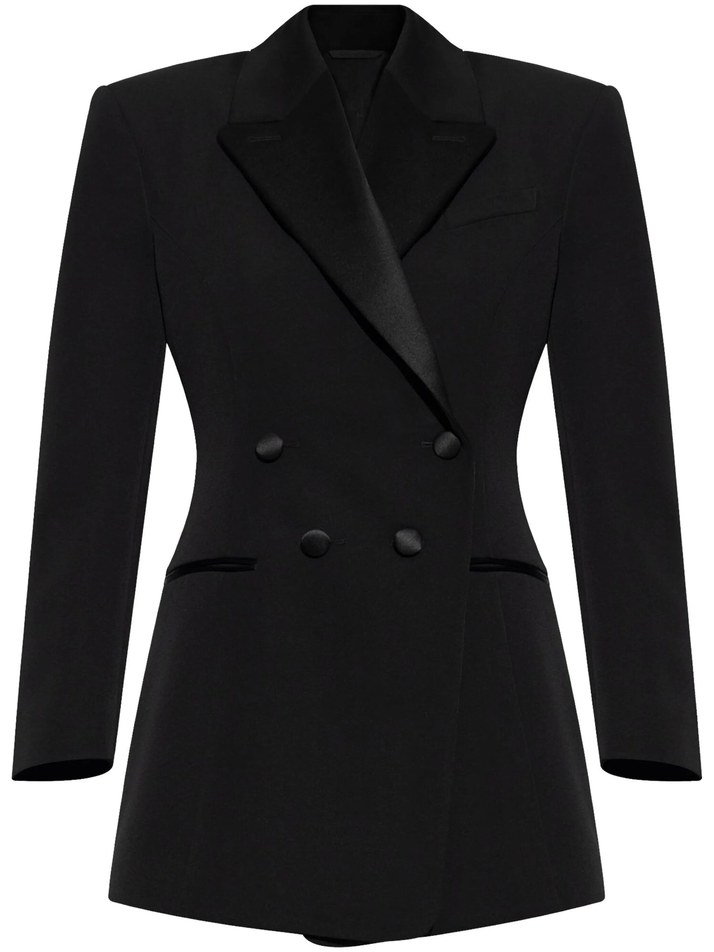 double-breasted tailored blazer
