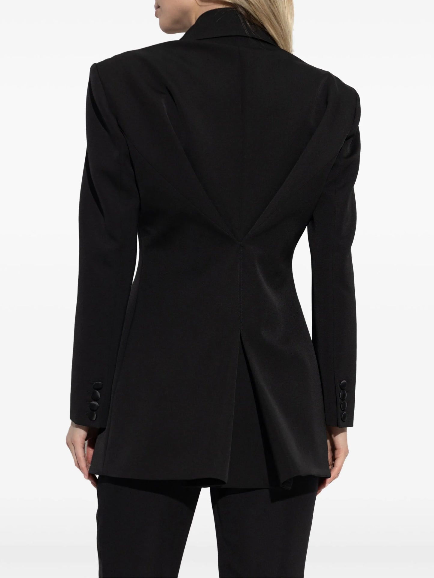 double-breasted tailored blazer
