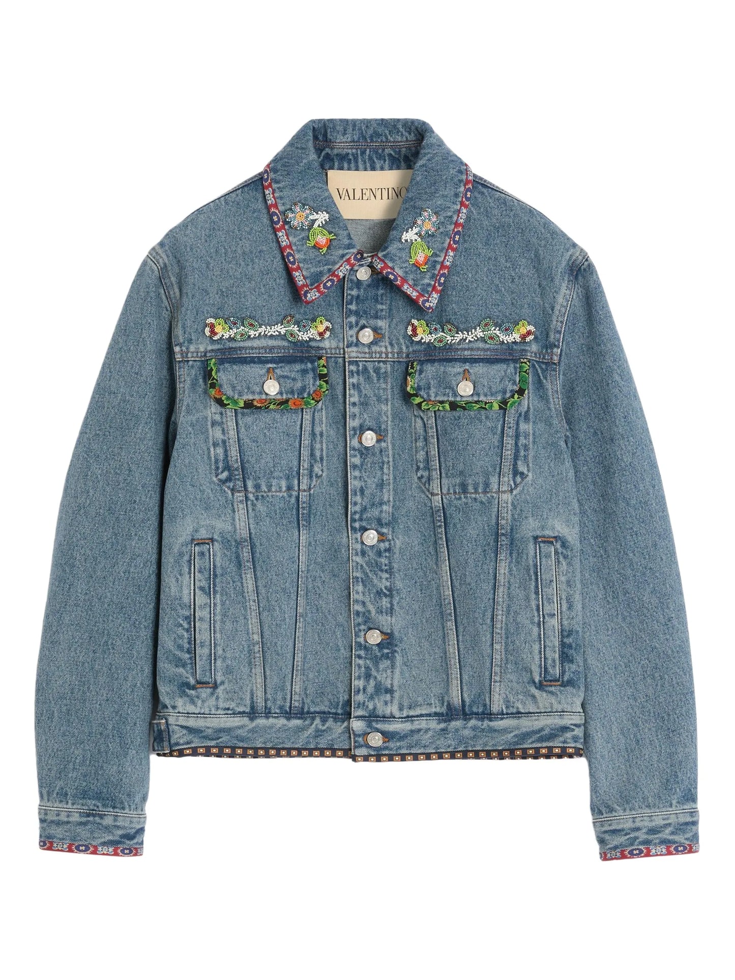 embroidered denim jacket