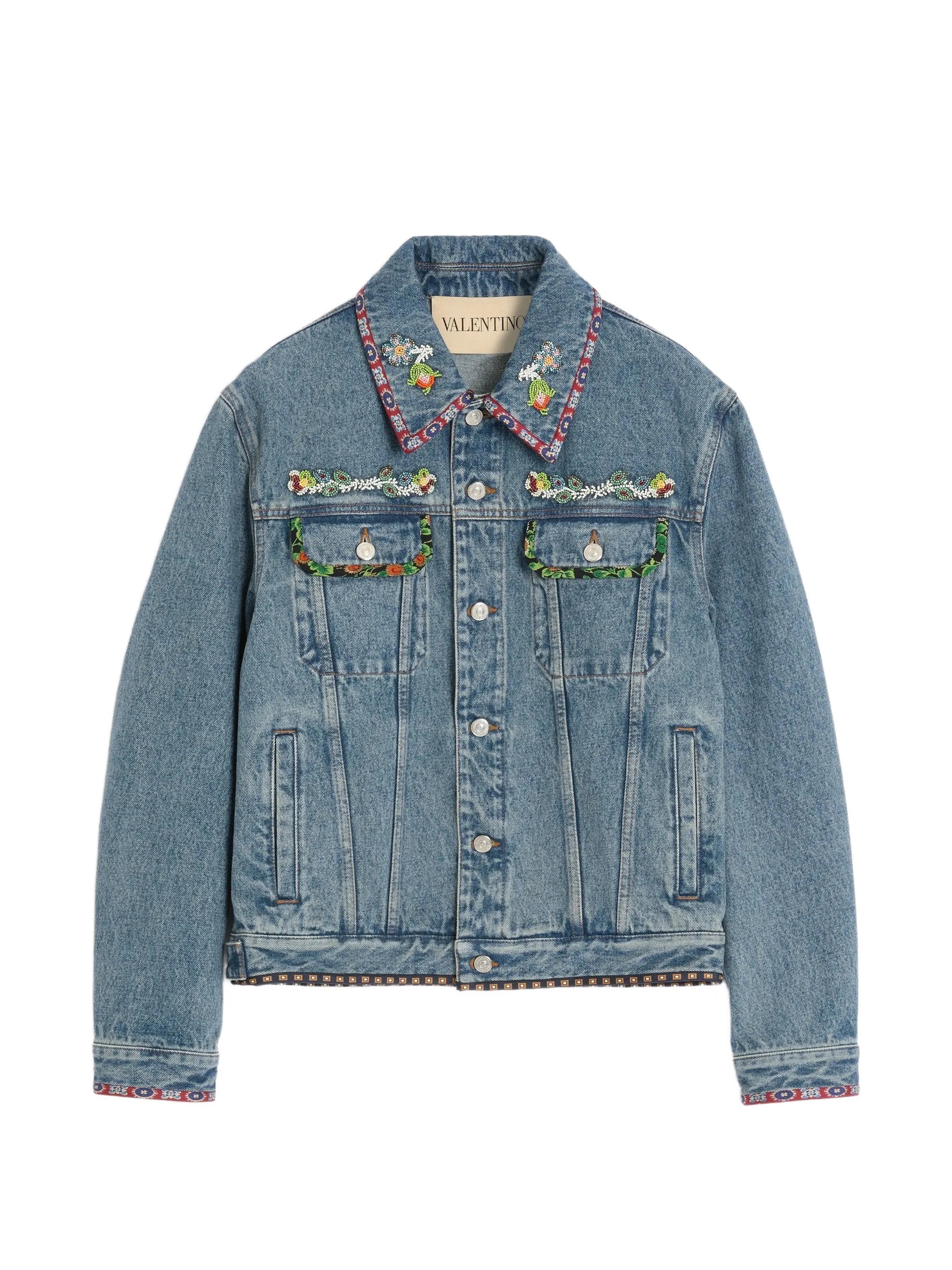 embroidered denim jacket