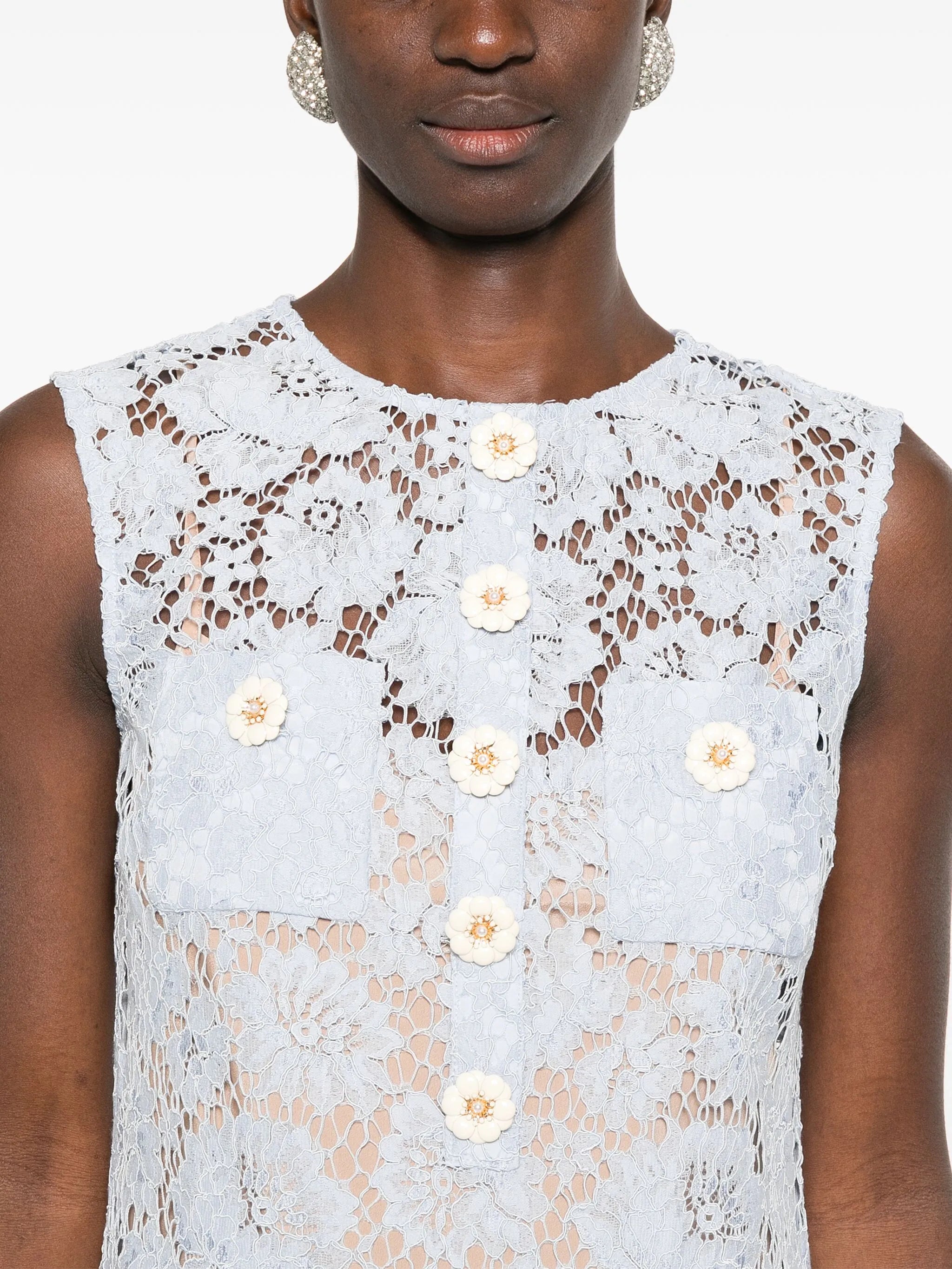 fine-lace mini dress