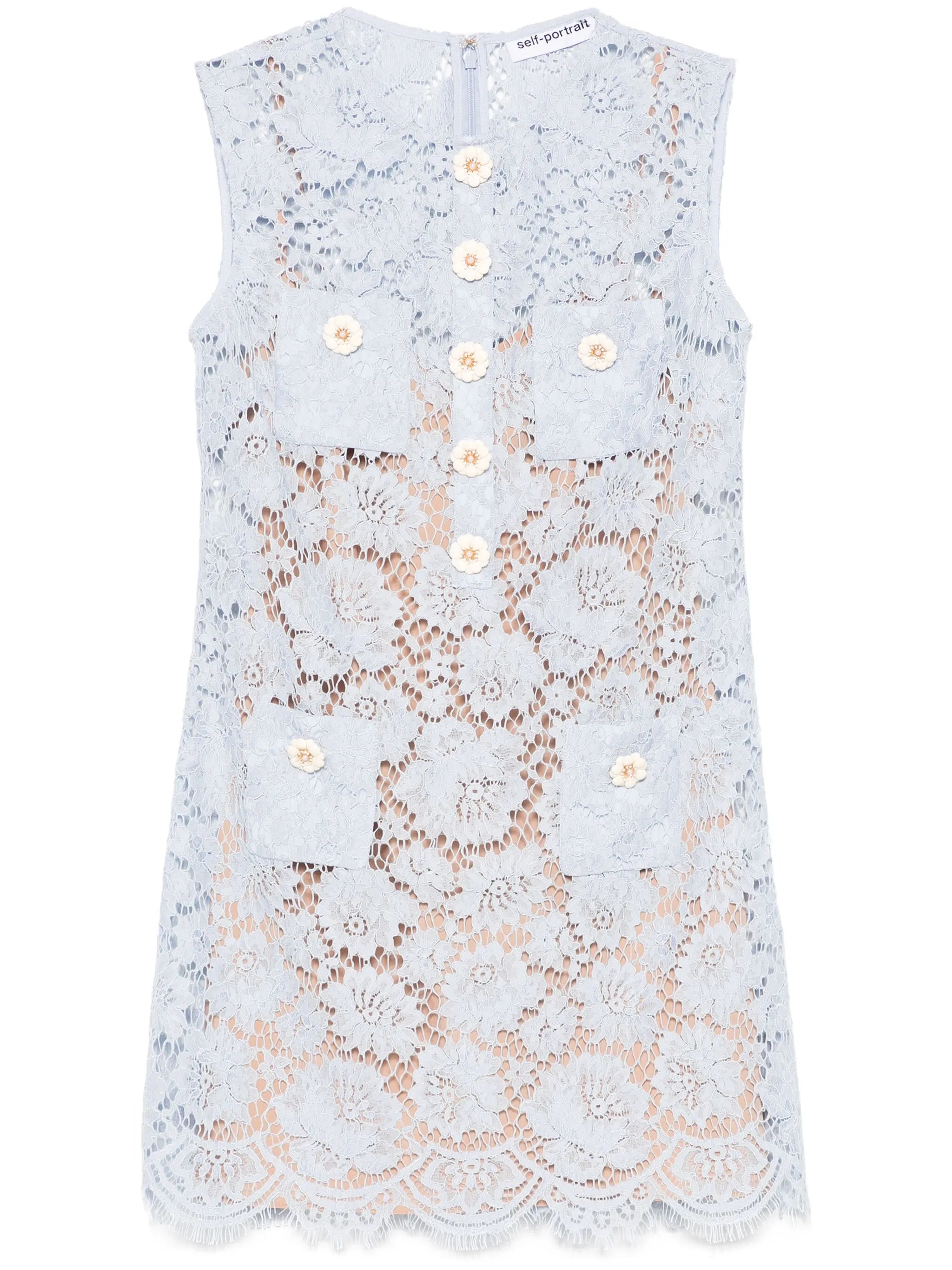 fine-lace mini dress