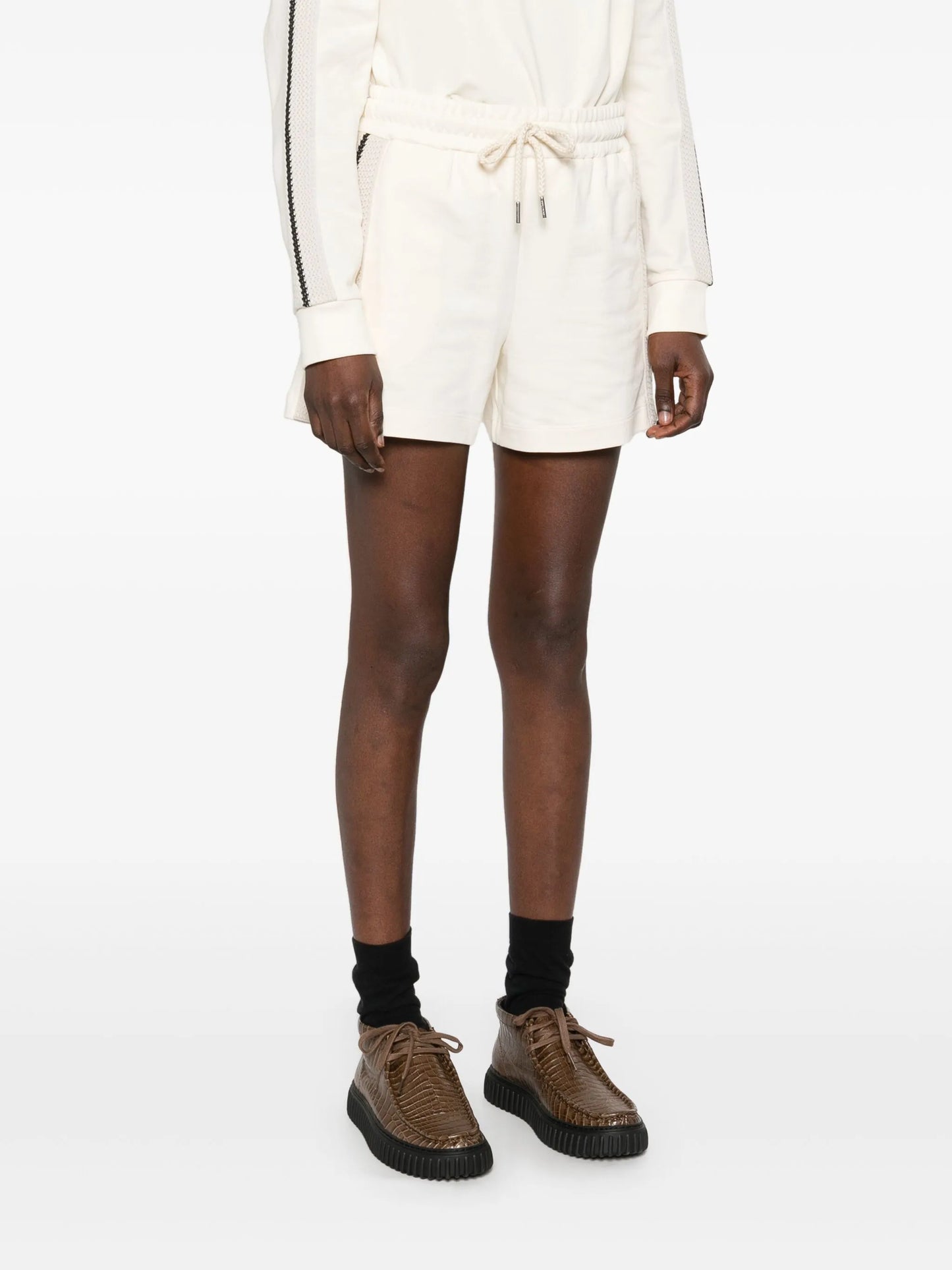 knitted-trim track shorts