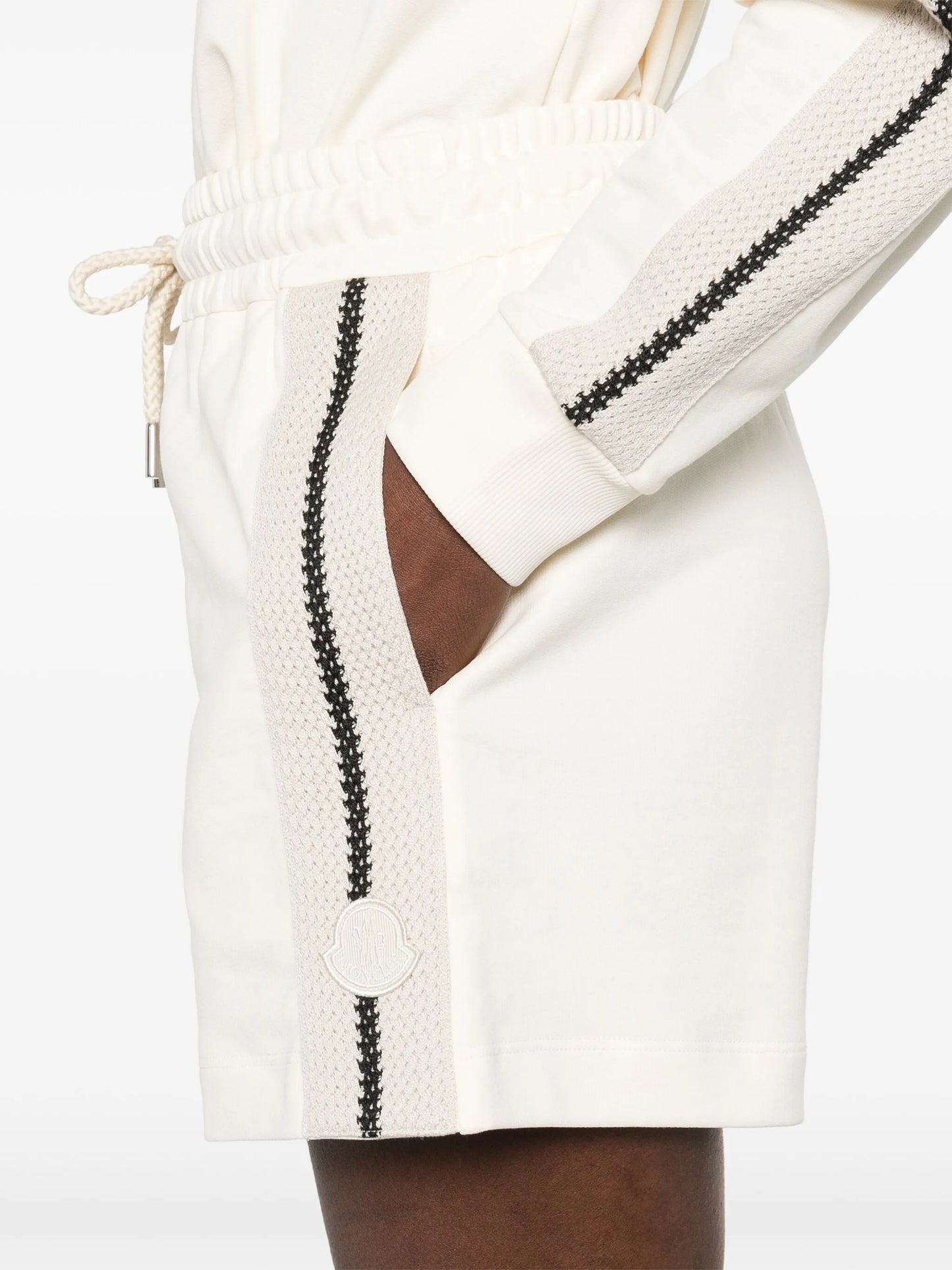 knitted-trim track shorts