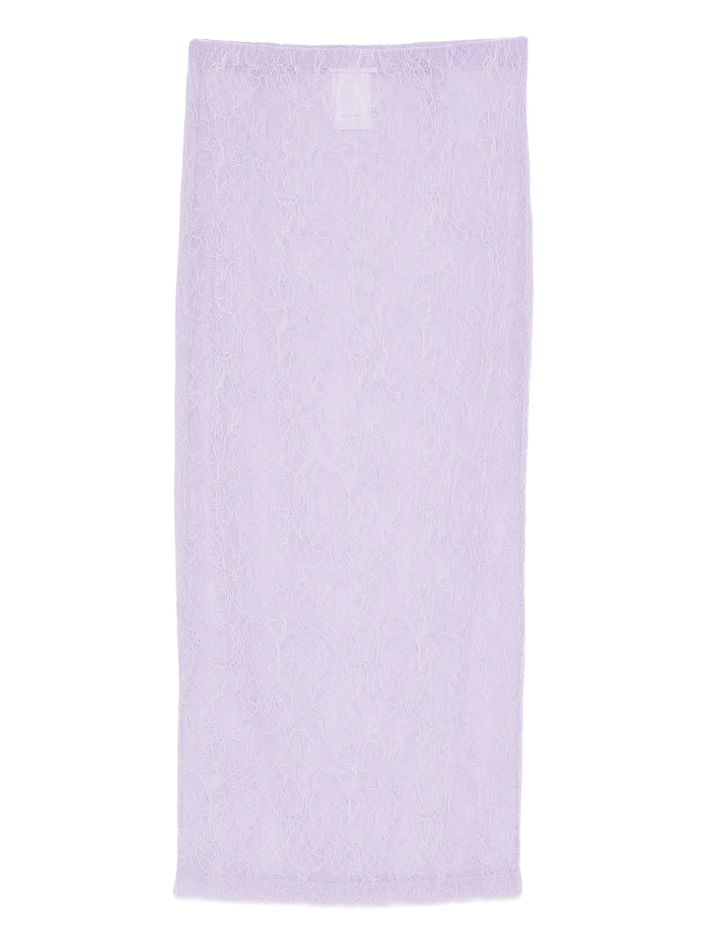 lace tube midi skirt