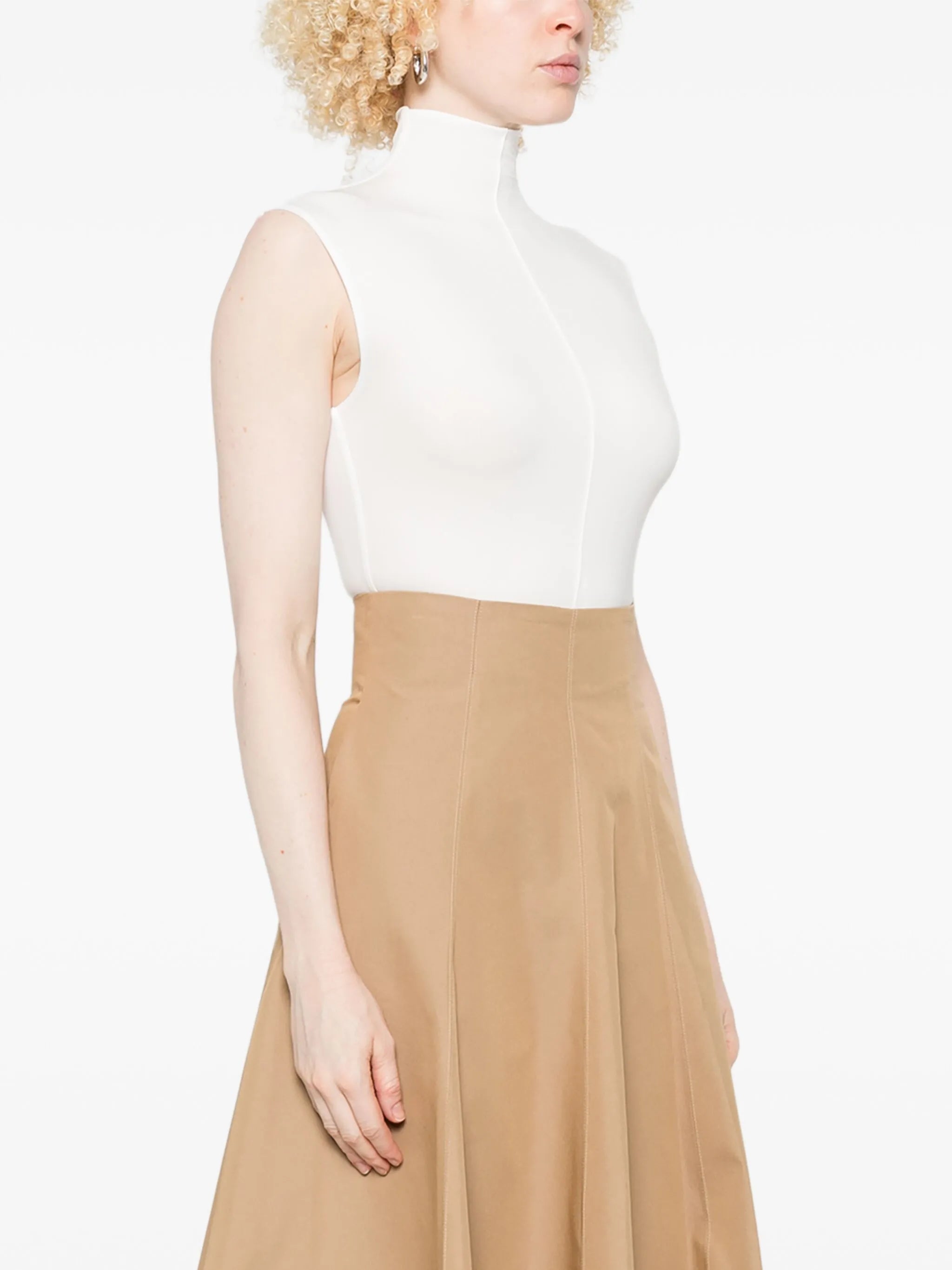 x RHW high-neck sleeveless bodysuit