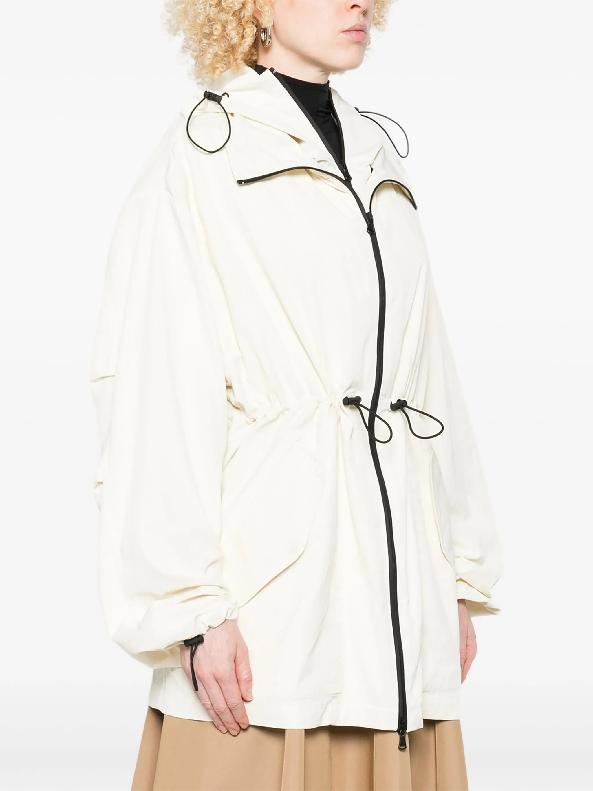 x RHW hooded drawstring coat