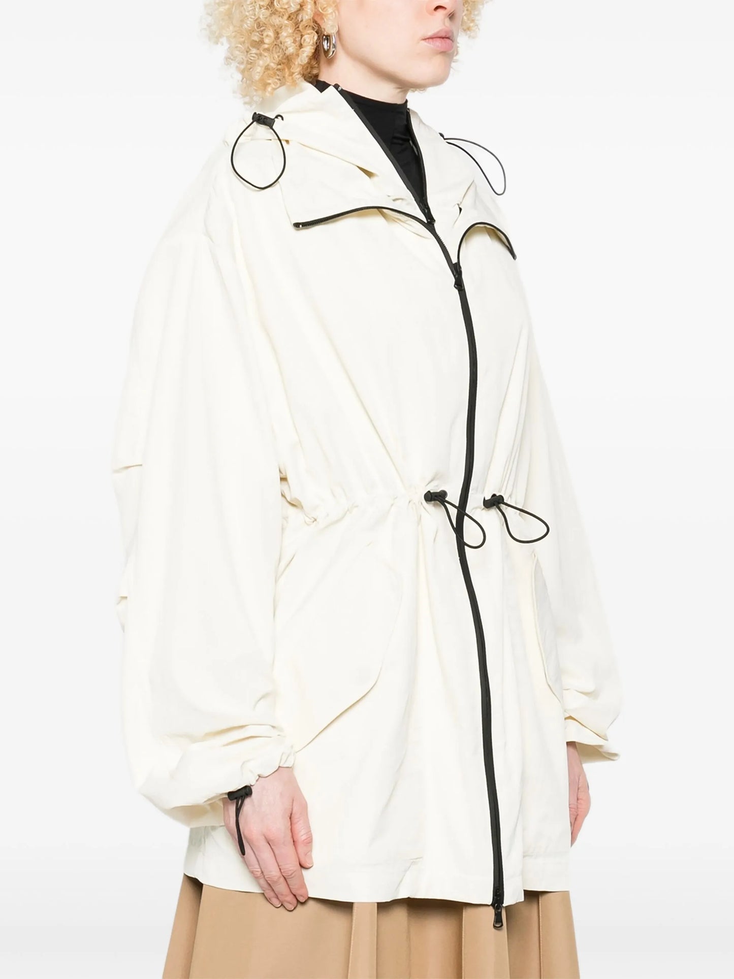 x RHW hooded drawstring coat
