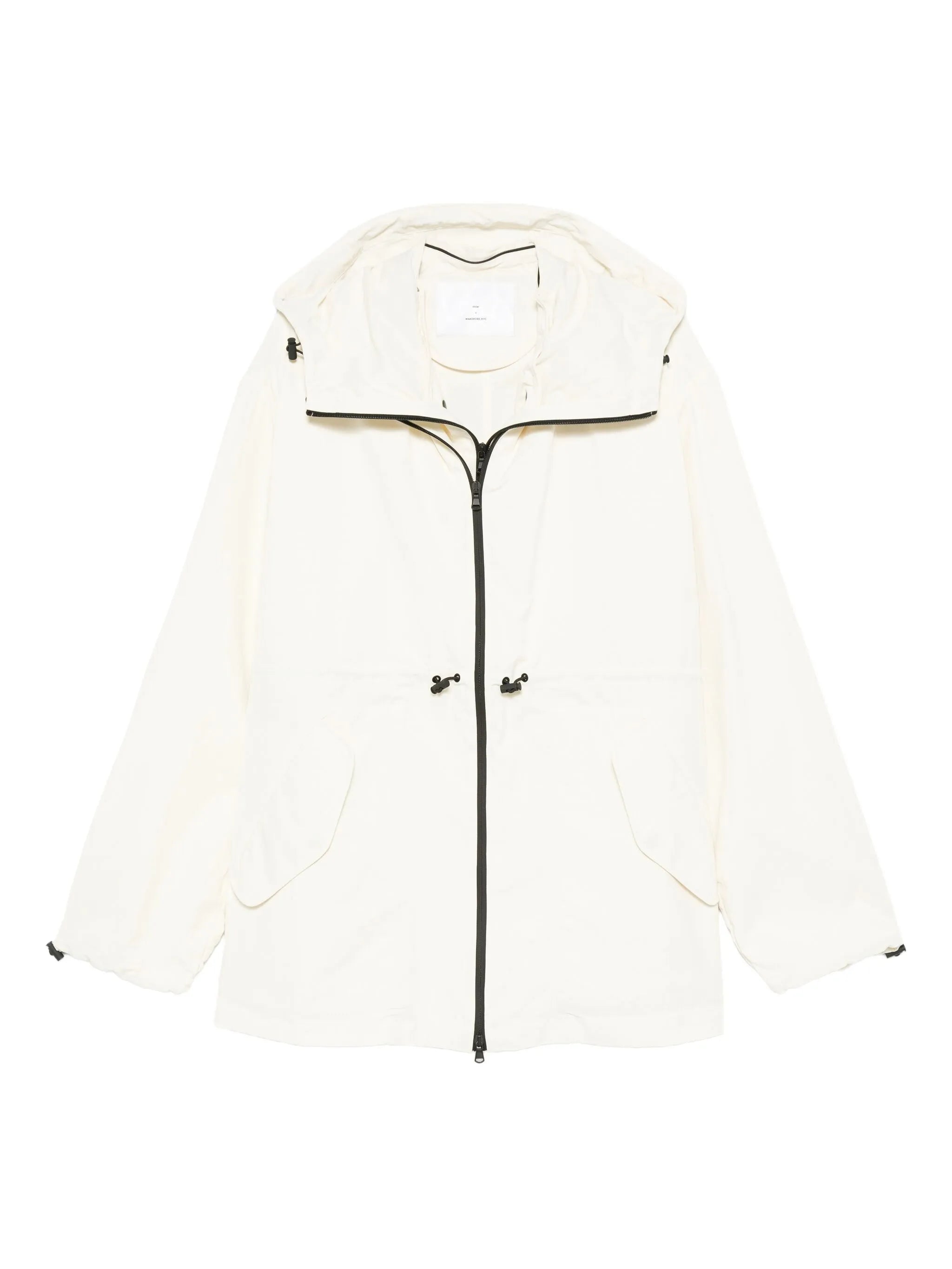 x RHW hooded drawstring coat