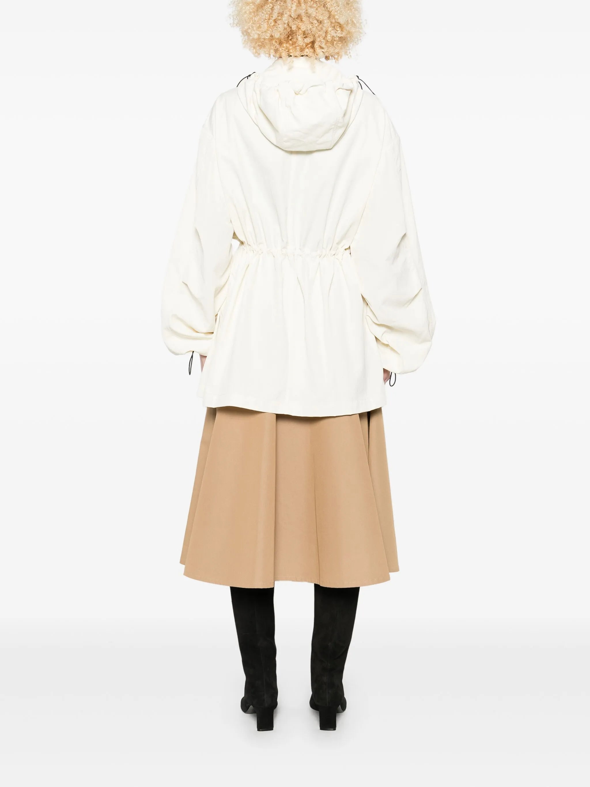 x RHW hooded drawstring coat