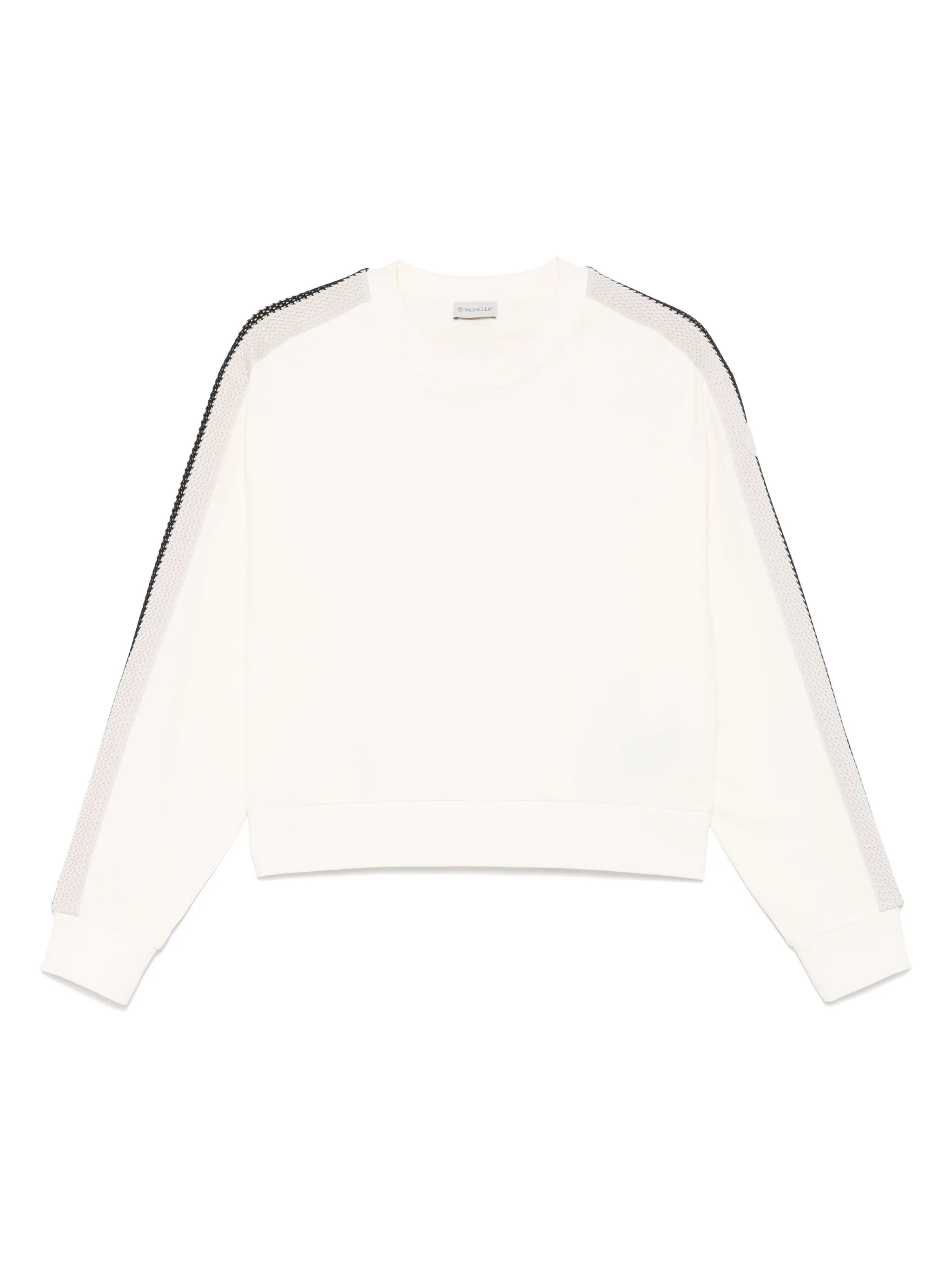 knitted-trim sweatshirt