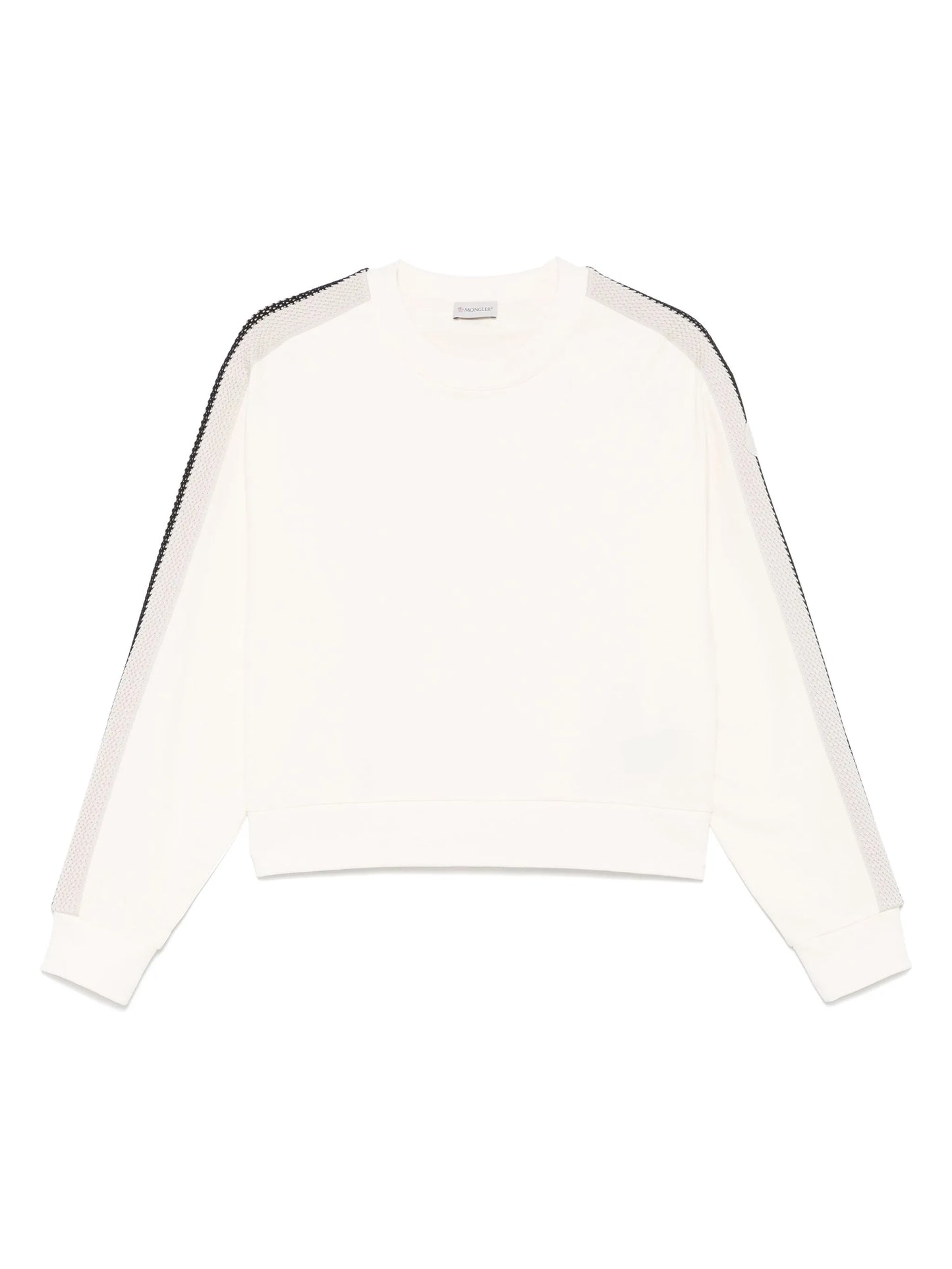 knitted-trim sweatshirt