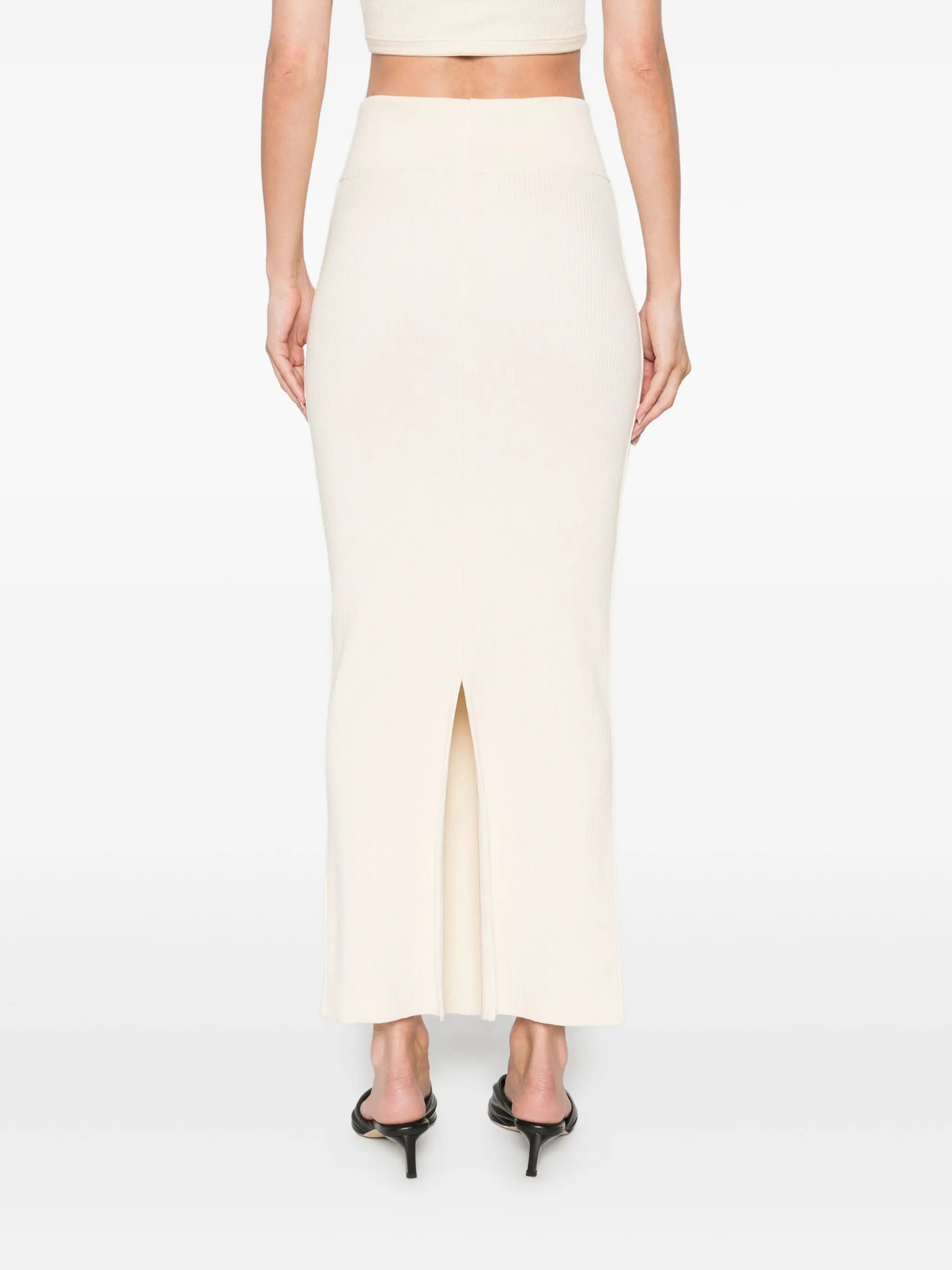 cotton high-rise skirt