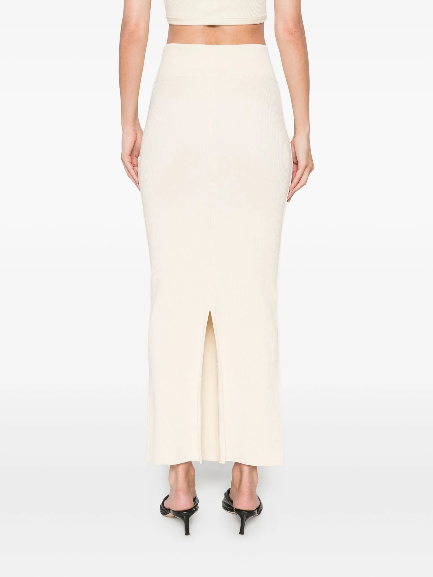 cotton high-rise skirt