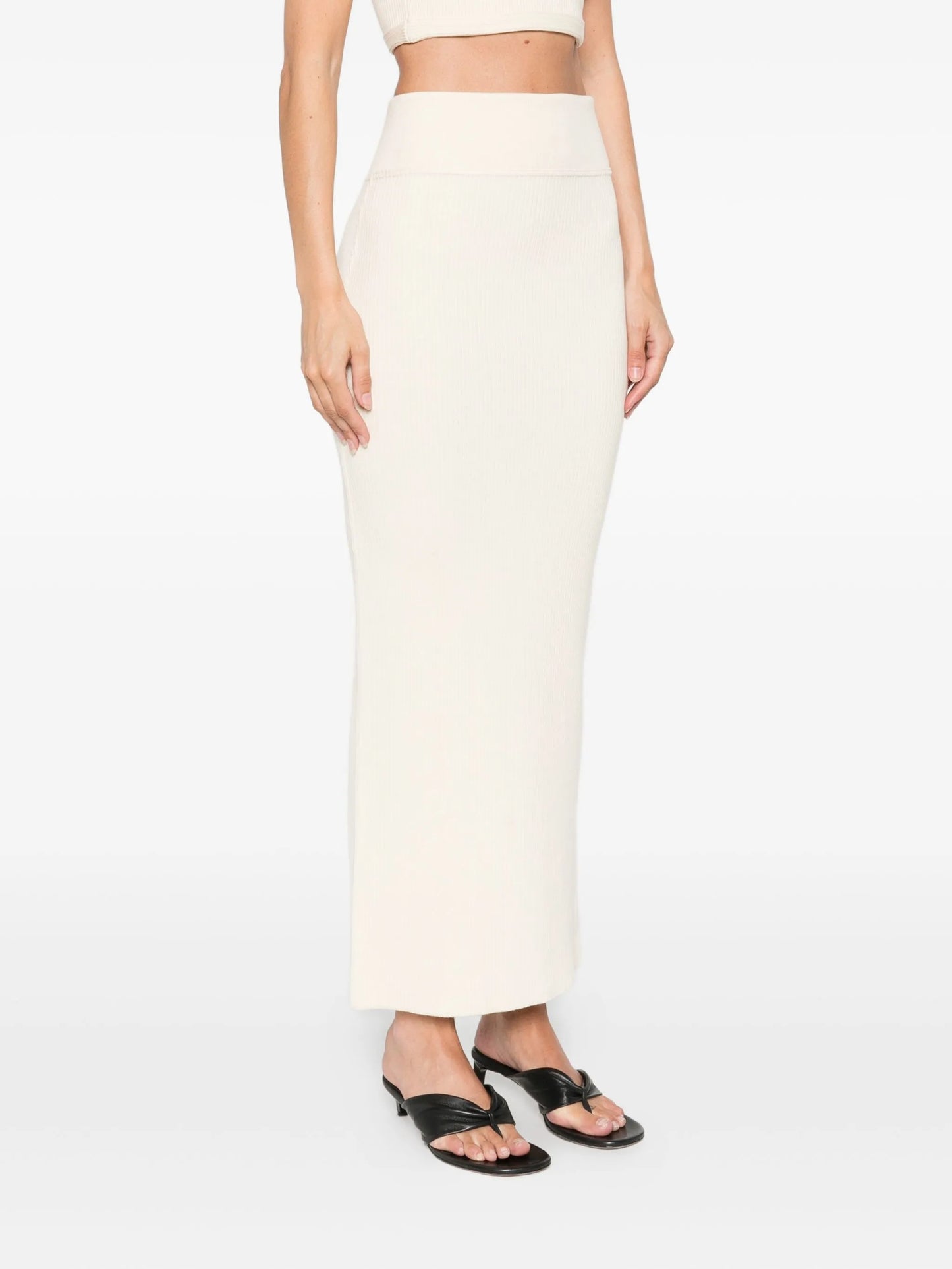 cotton high-rise skirt
