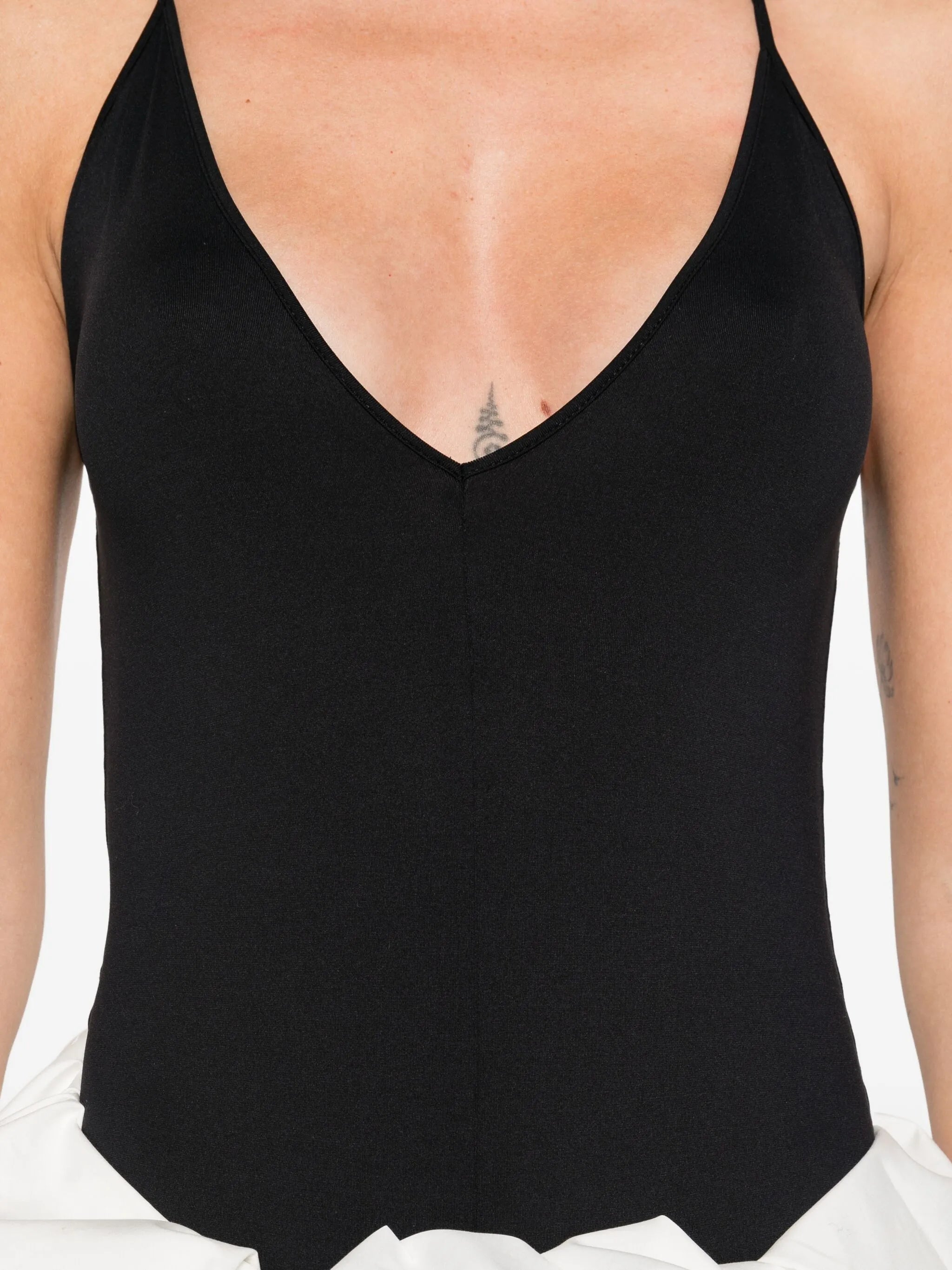 v-neck bodysuit