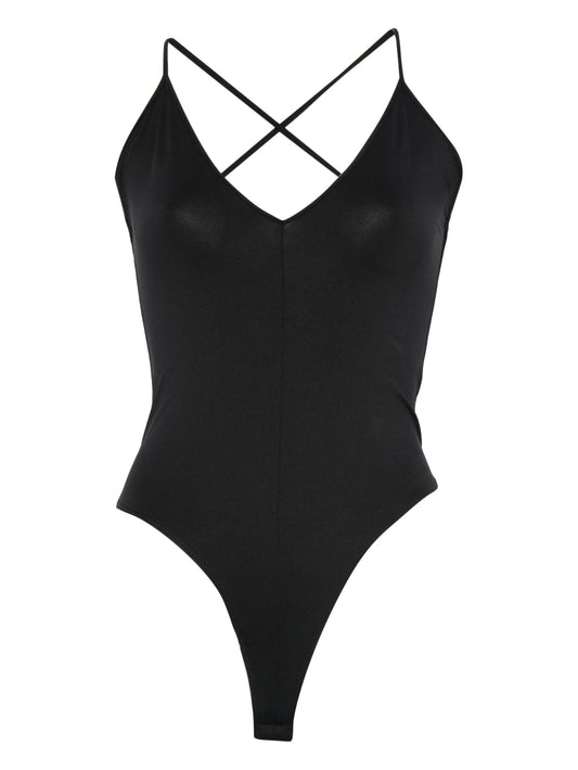 v-neck bodysuit