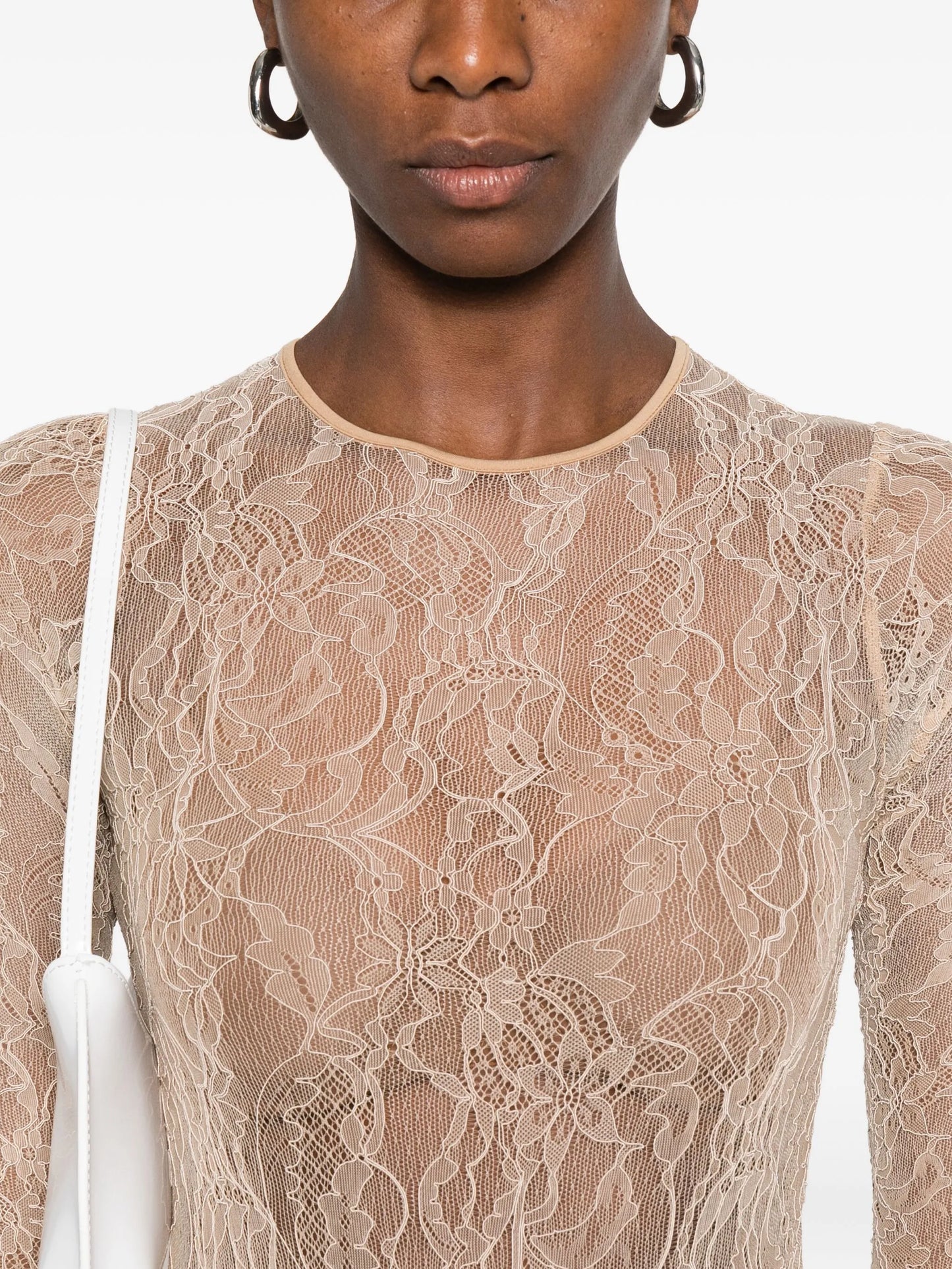 lace long-sleeves bodysuit