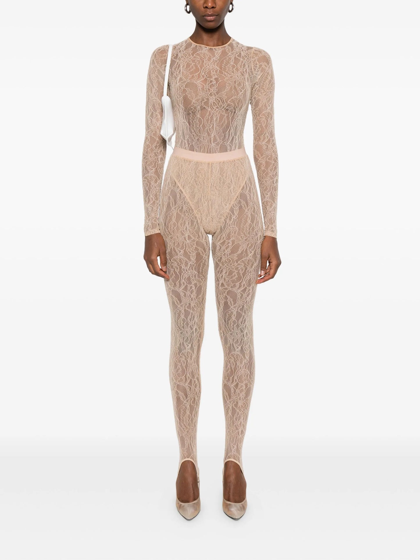 lace long-sleeves bodysuit