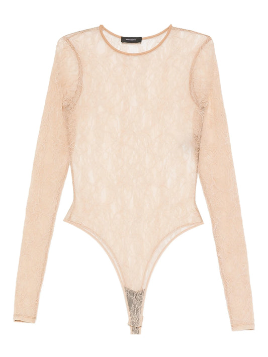 lace long-sleeves bodysuit