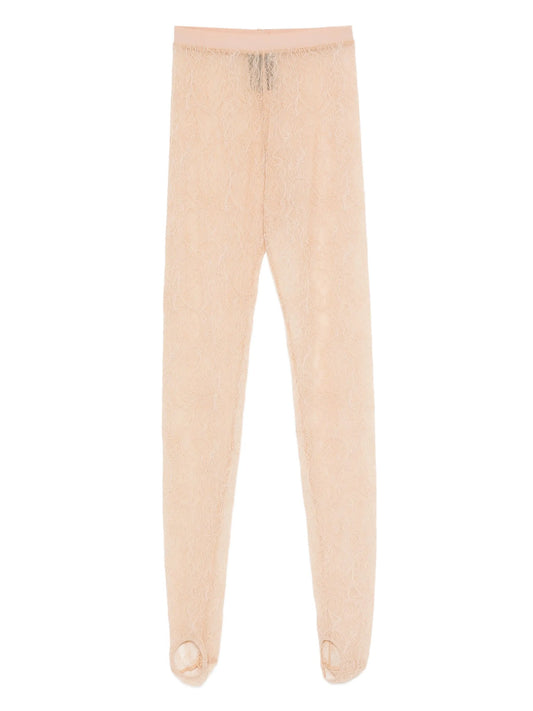 lace stirrup leggings