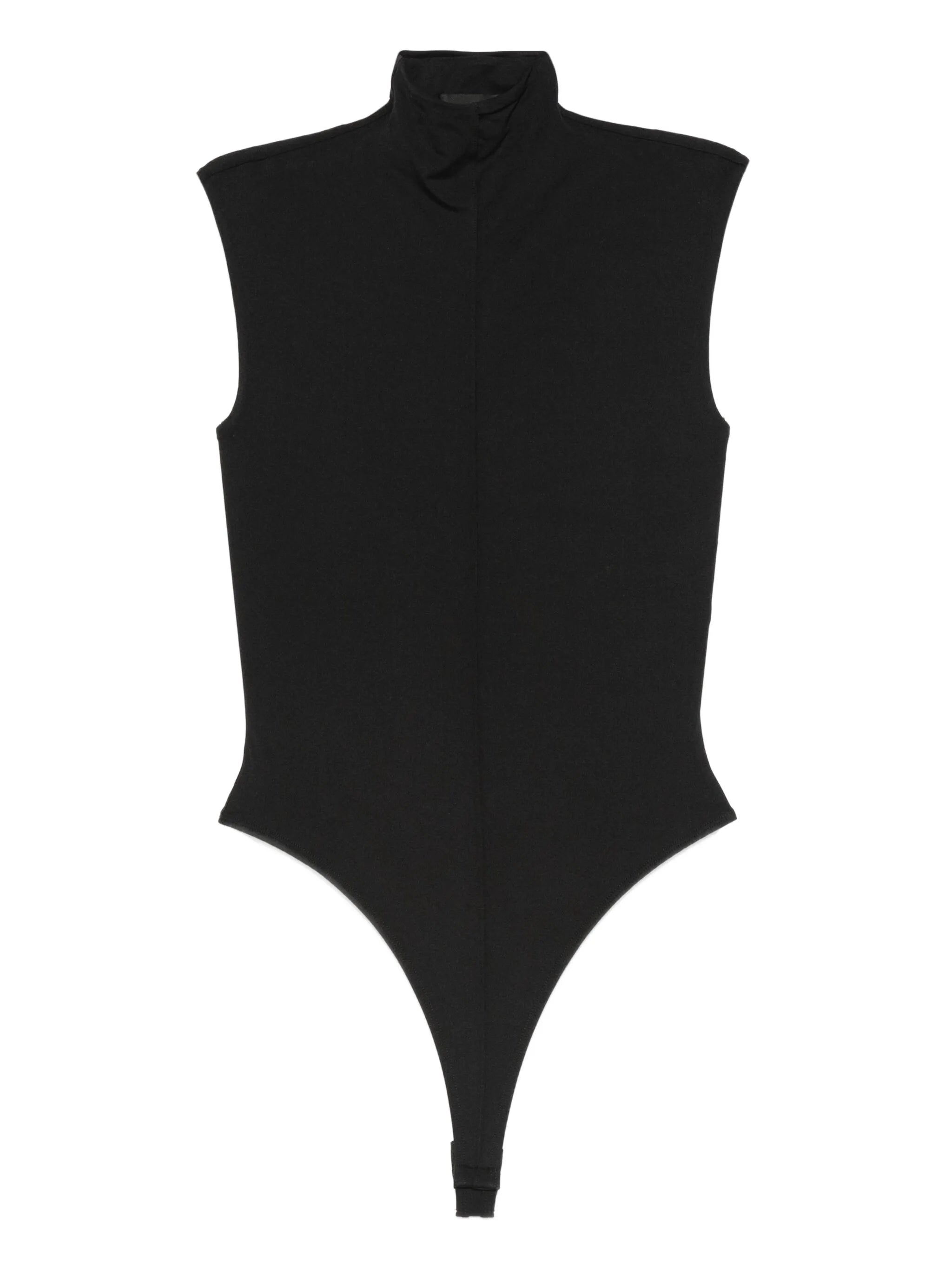 high-neck sleeveless bodysuit