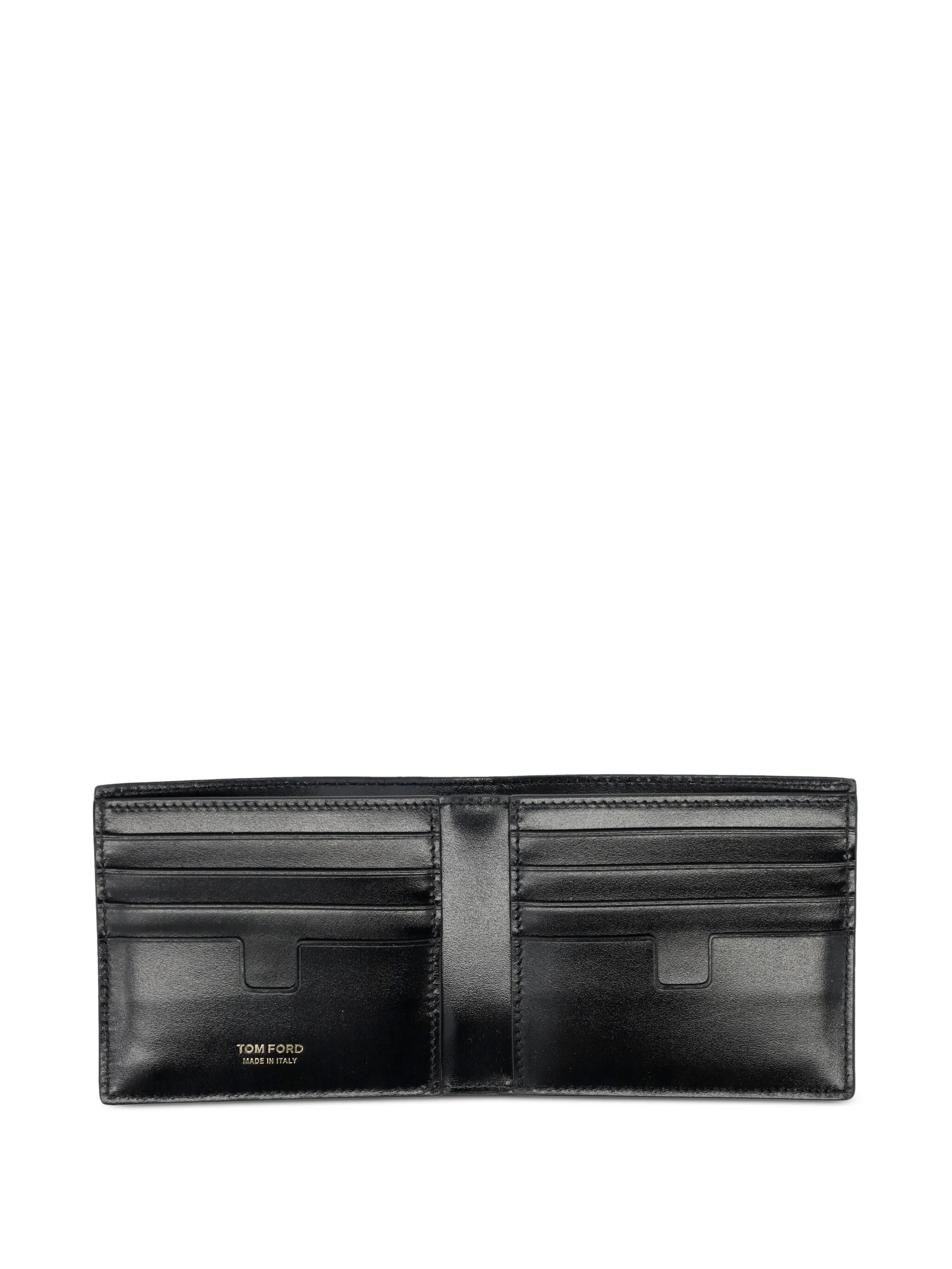 Phyton-print leather wallet