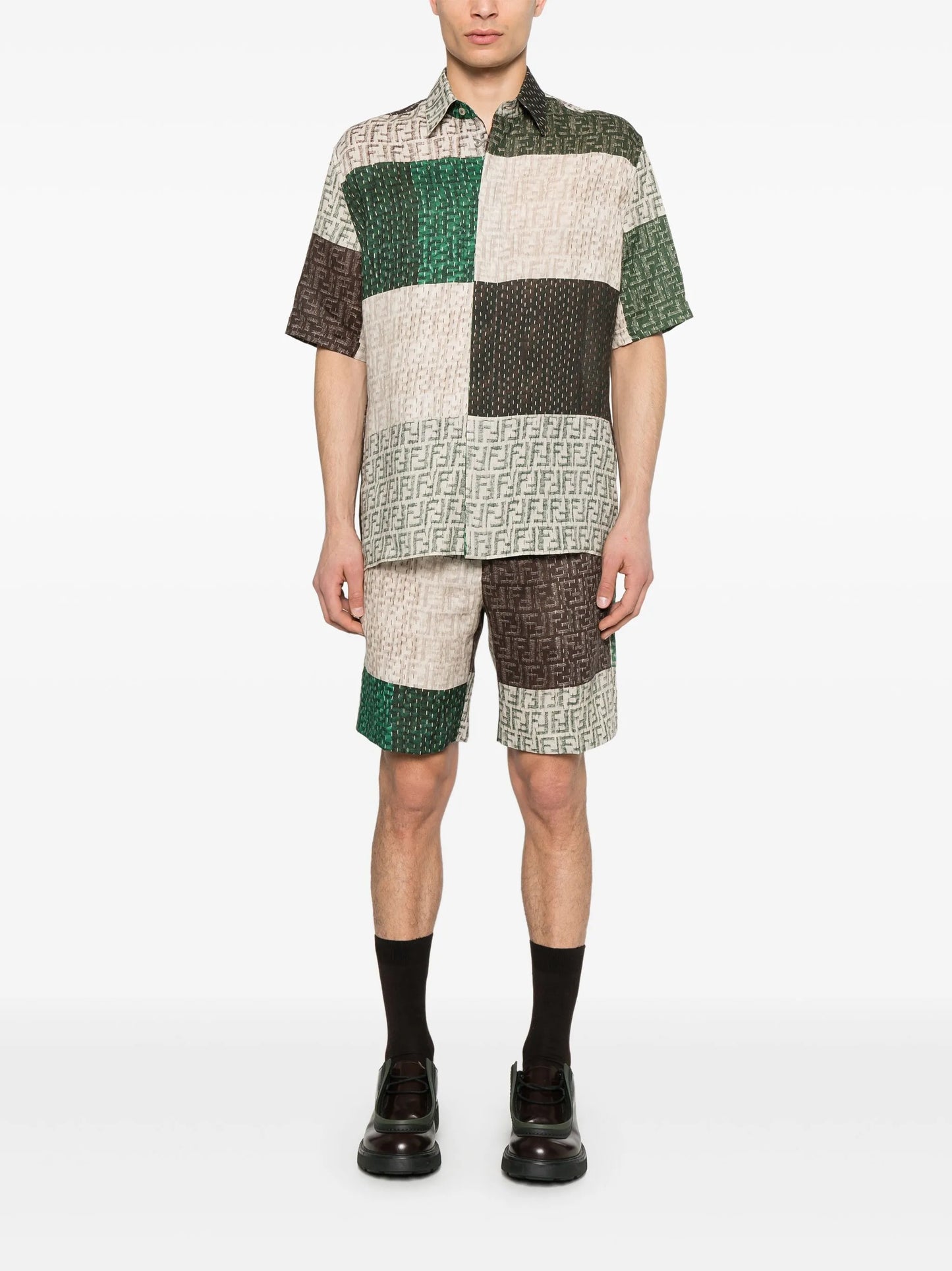 FF linen shorts