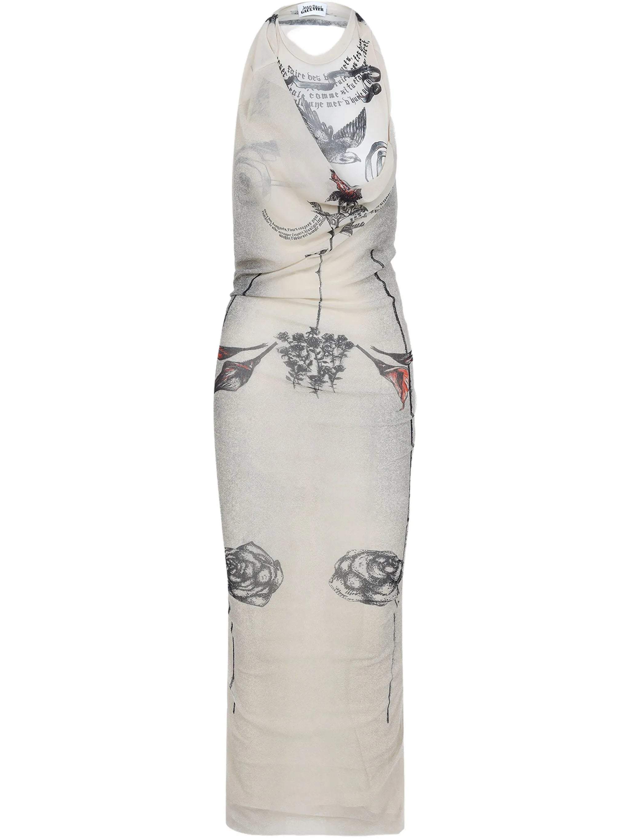 Tattoo Rose and Bird dress