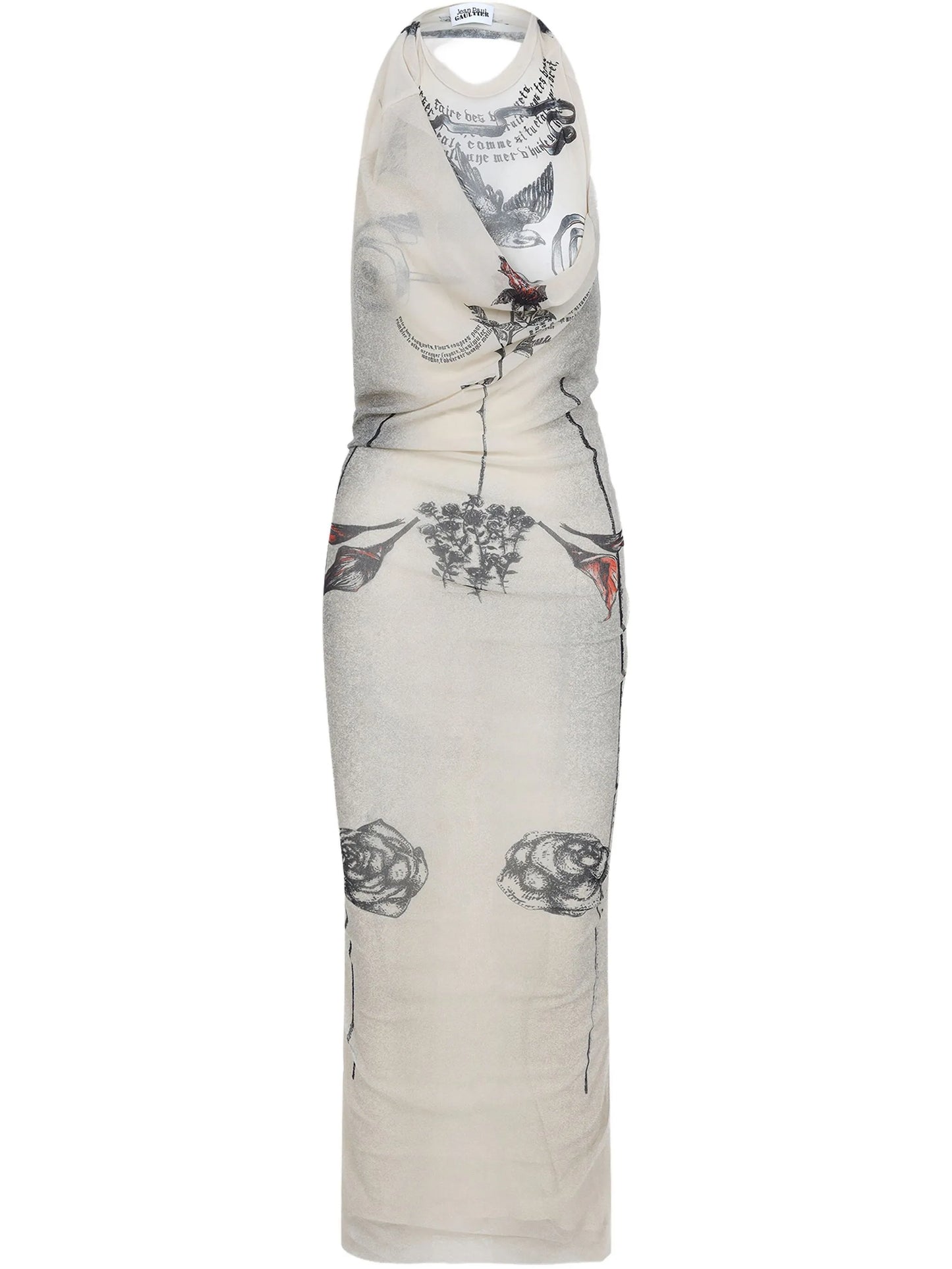 Tattoo Rose and Bird dress