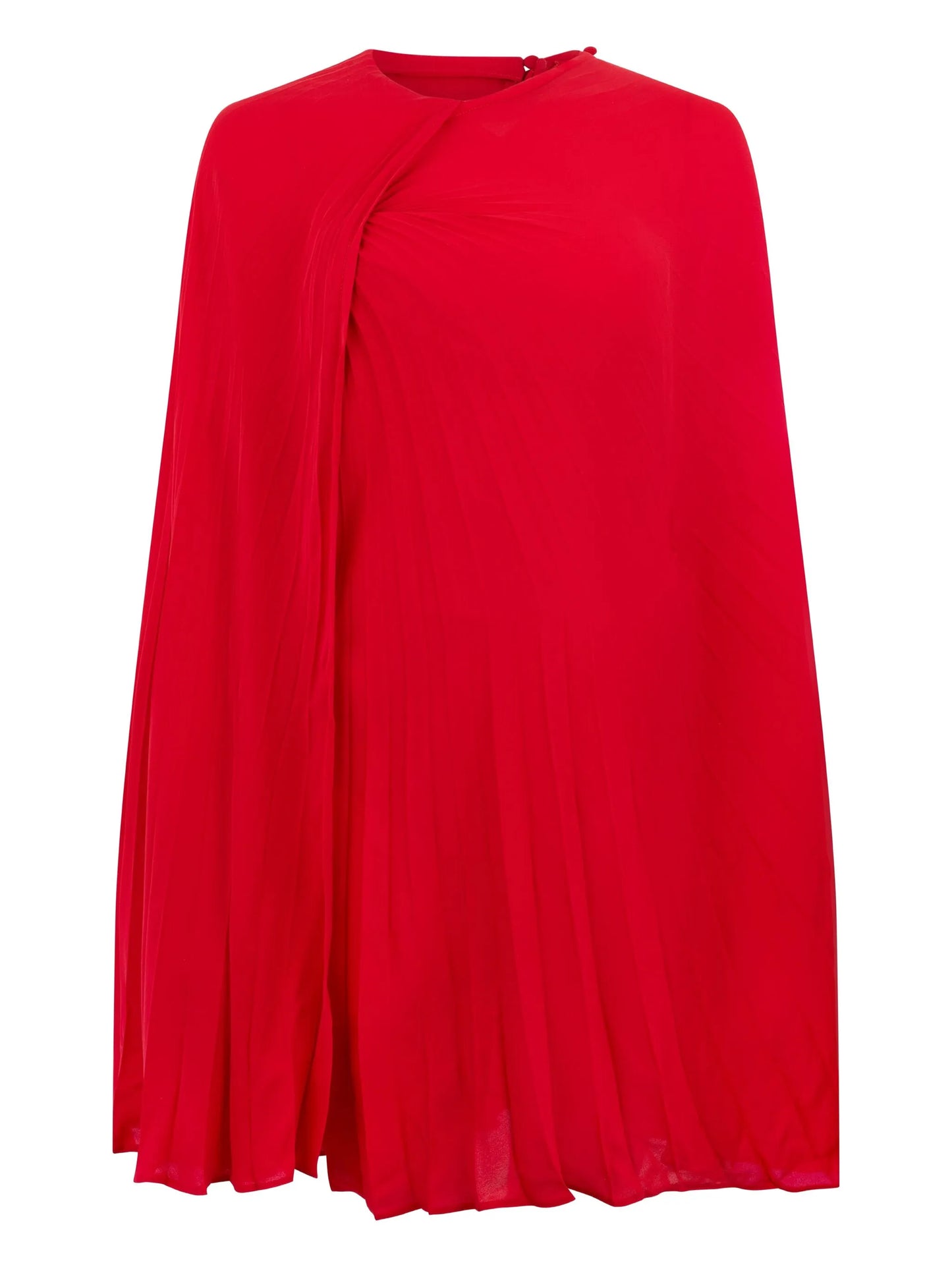 pleated silk dress